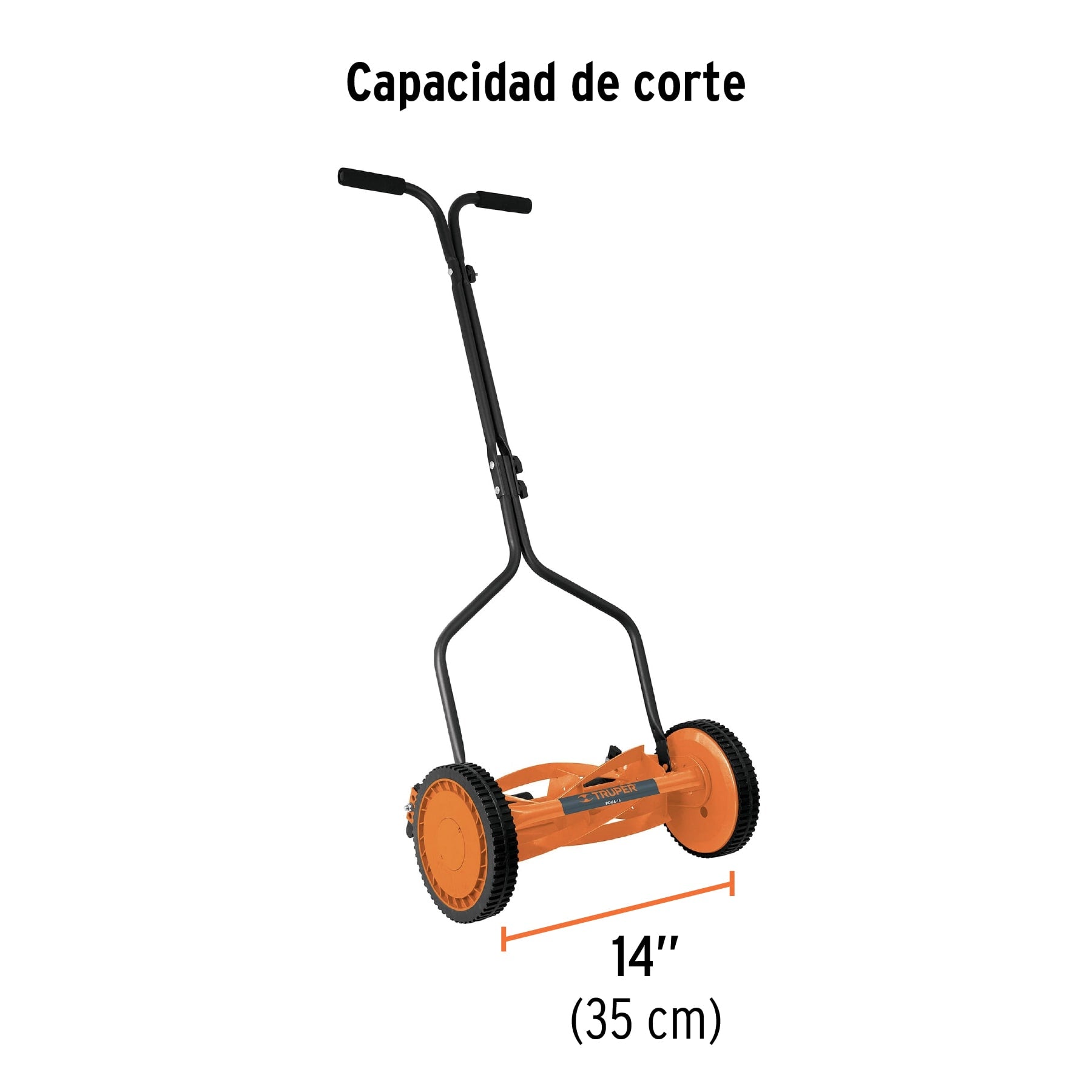 Podadora manual, 14" de corte, TRUPER