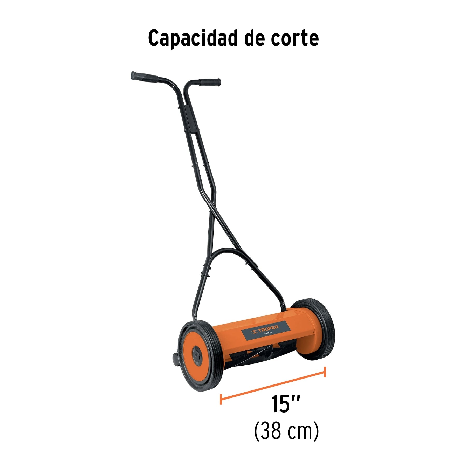 Podadora manual, 15" de corte, TRUPER