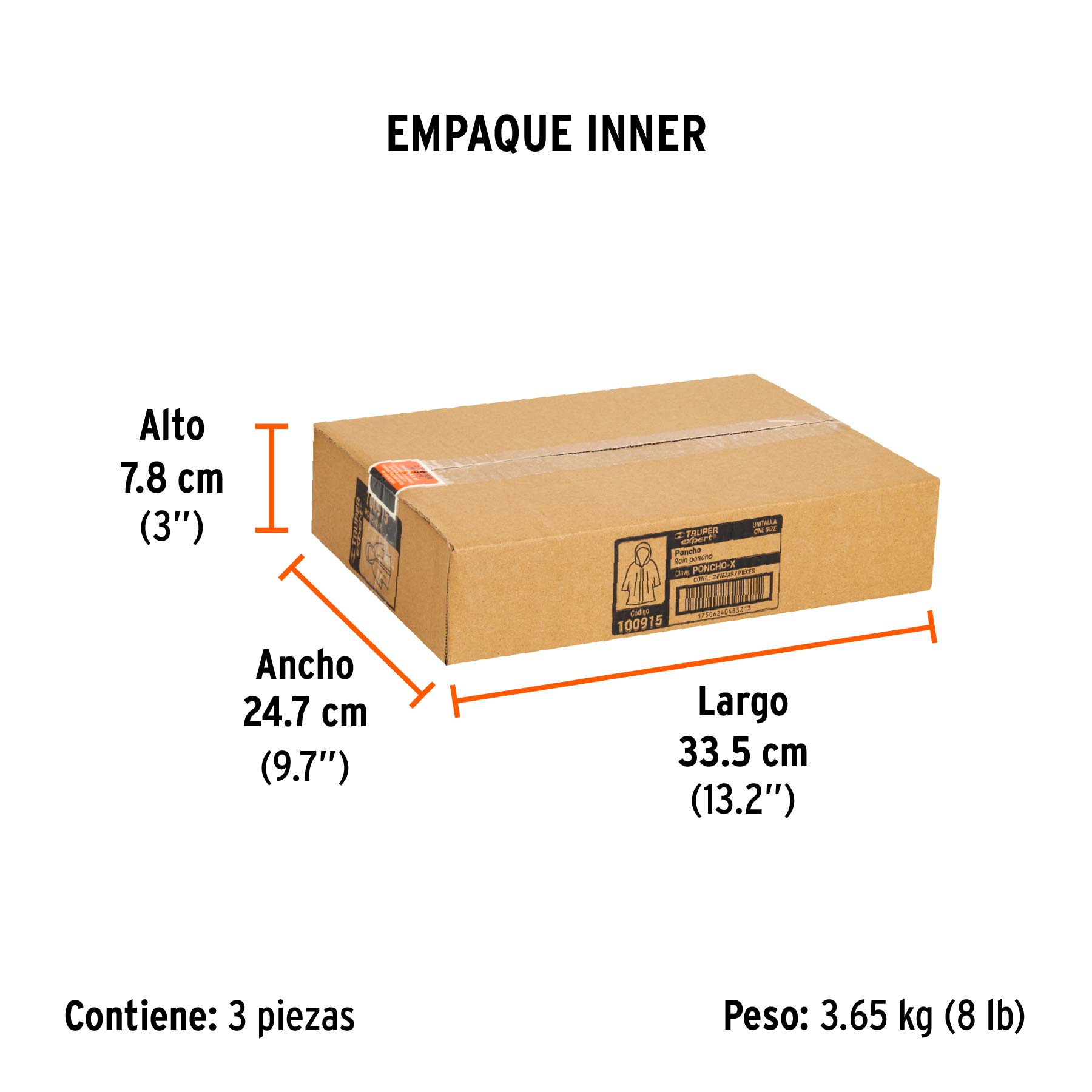 Poncho o capamanga doble capa, TRUPER EXPERT - Empaque