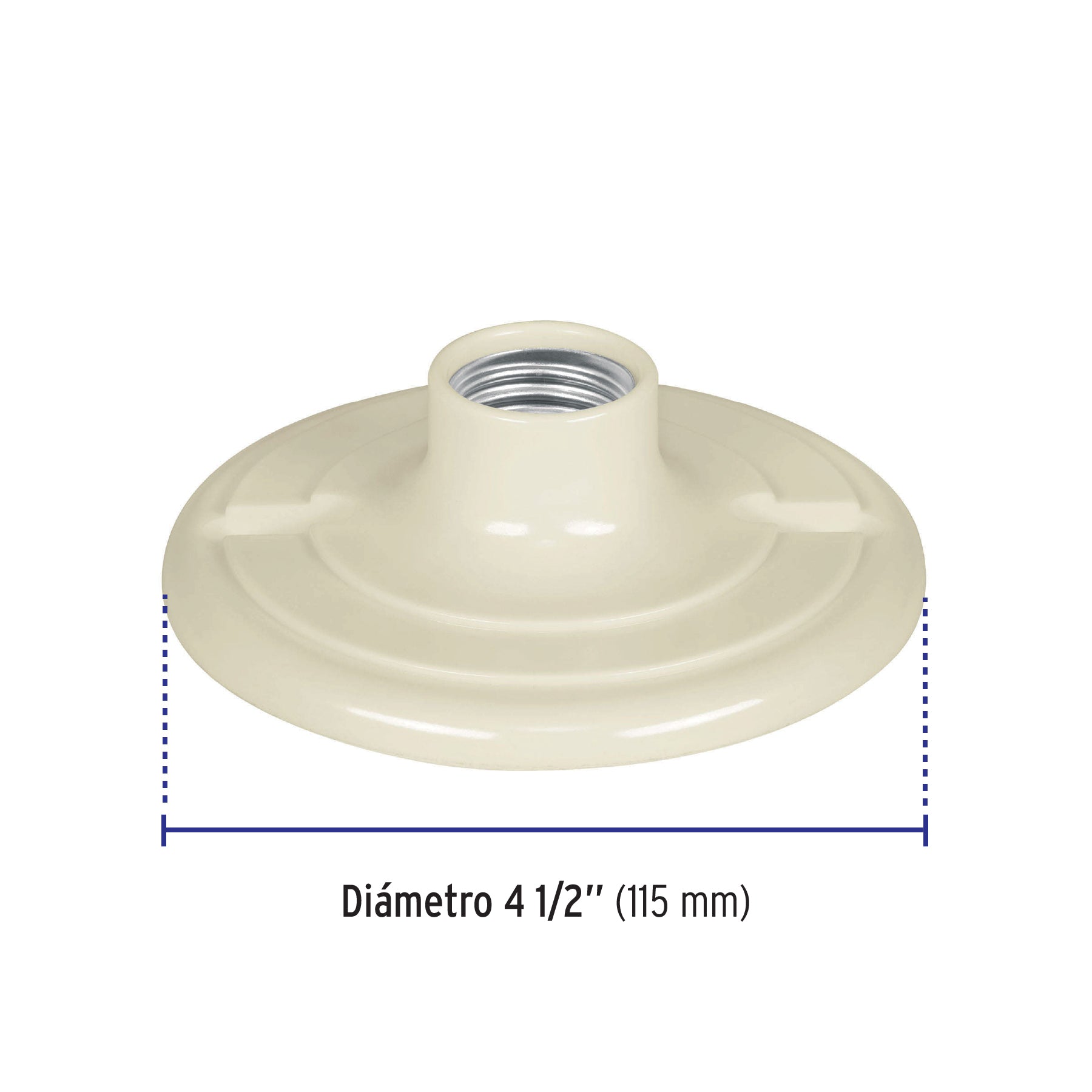 Portalámpara 4-1/2" de baquelita, VOLTECK