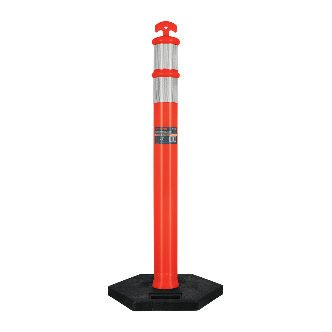Poste delimitador de 115 cm de alto con base y reflejante