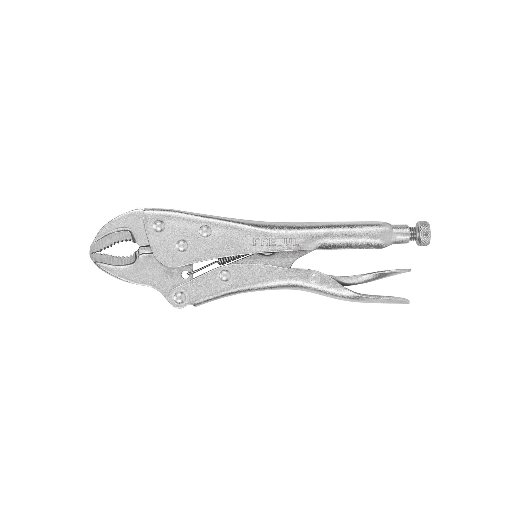 Pinza de presión 10" mordaza curva, PRETUL