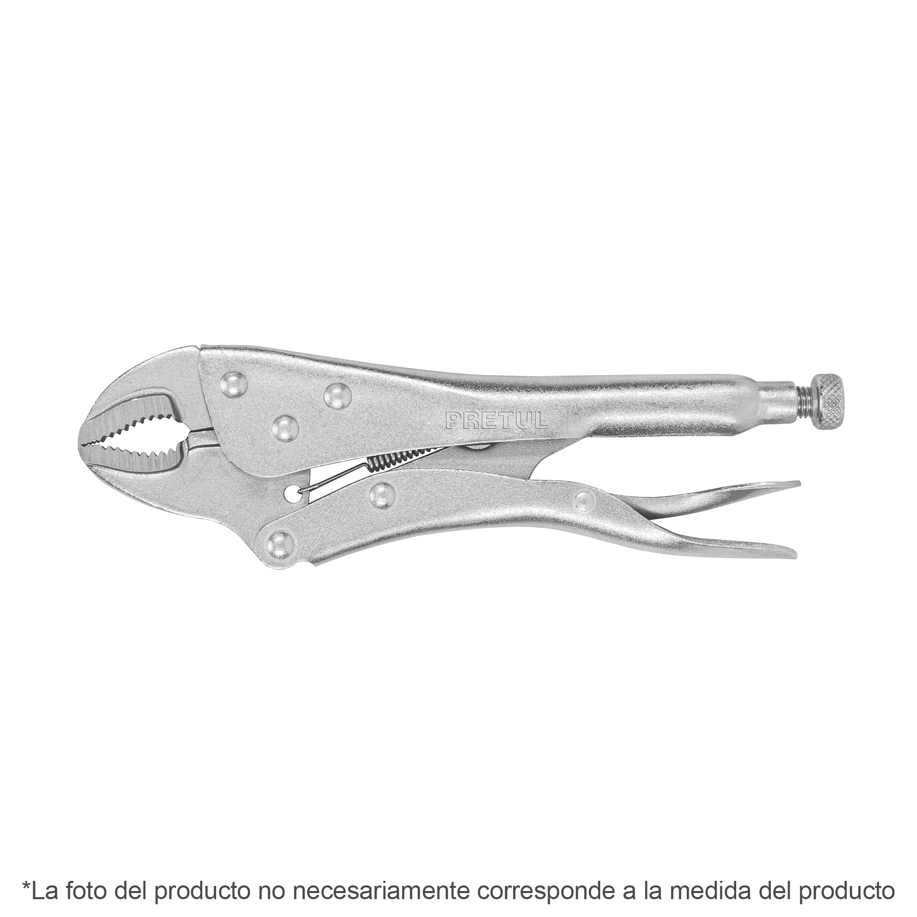 Pinza de presión 5" mordaza curva, PRETUL