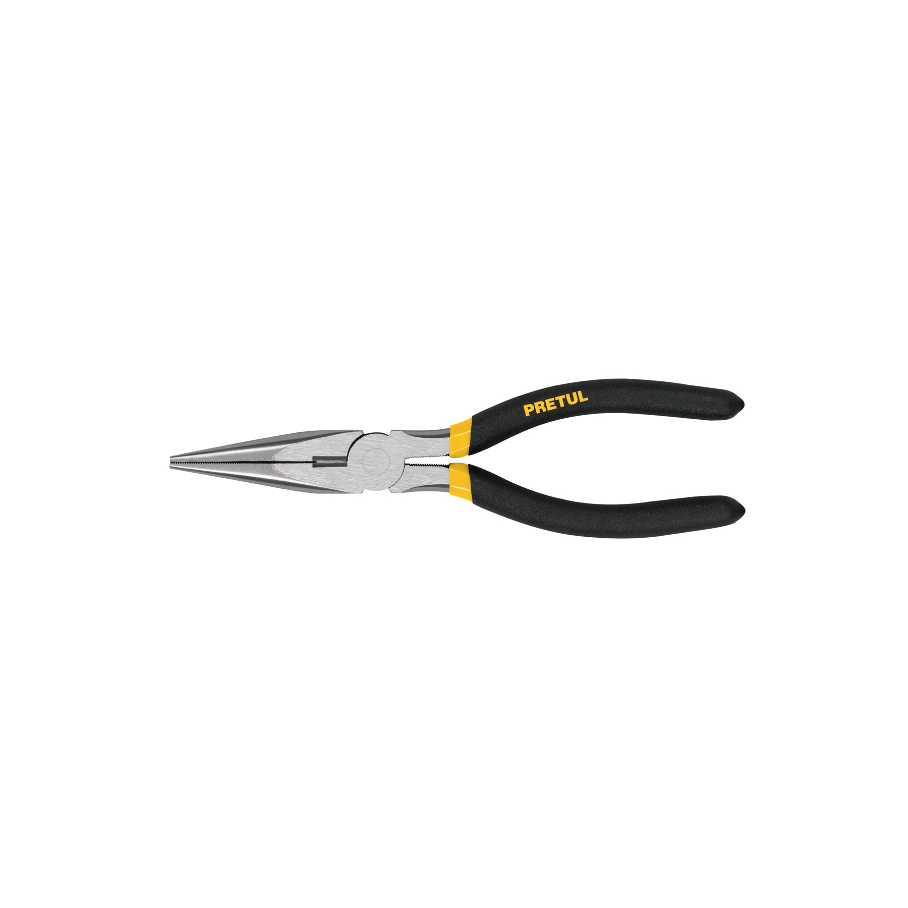 Pinza de punta y corte 8" mango de PVC, PRETUL