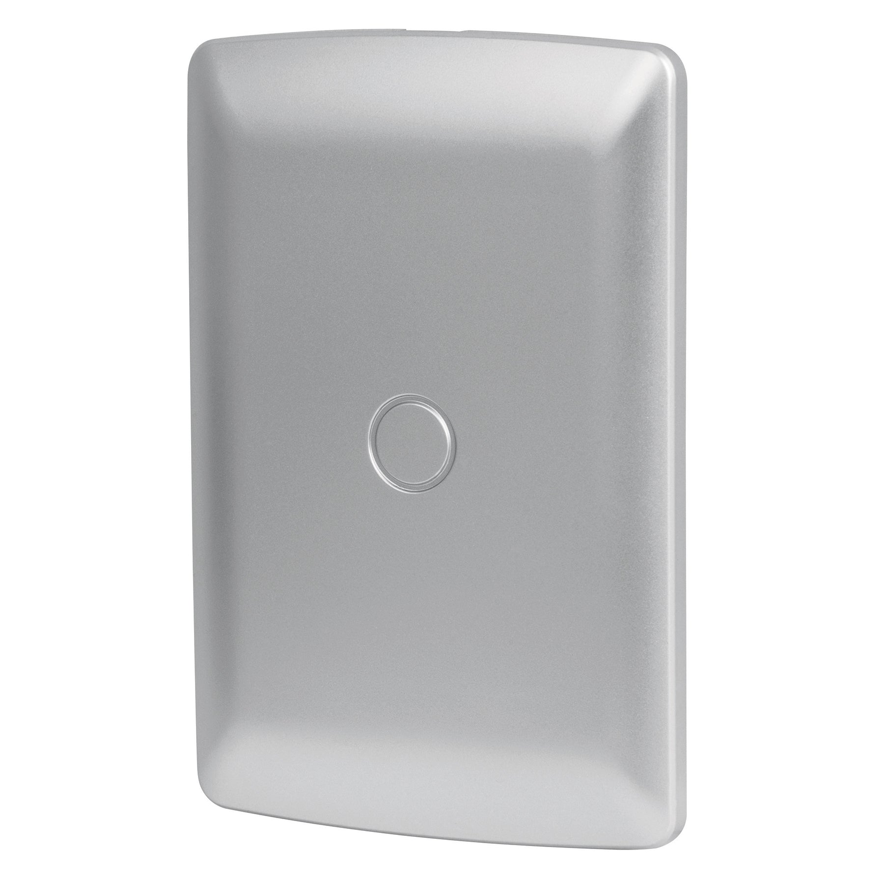 Placa de ABS ciega, línea italiana, color plata, VOLTECK