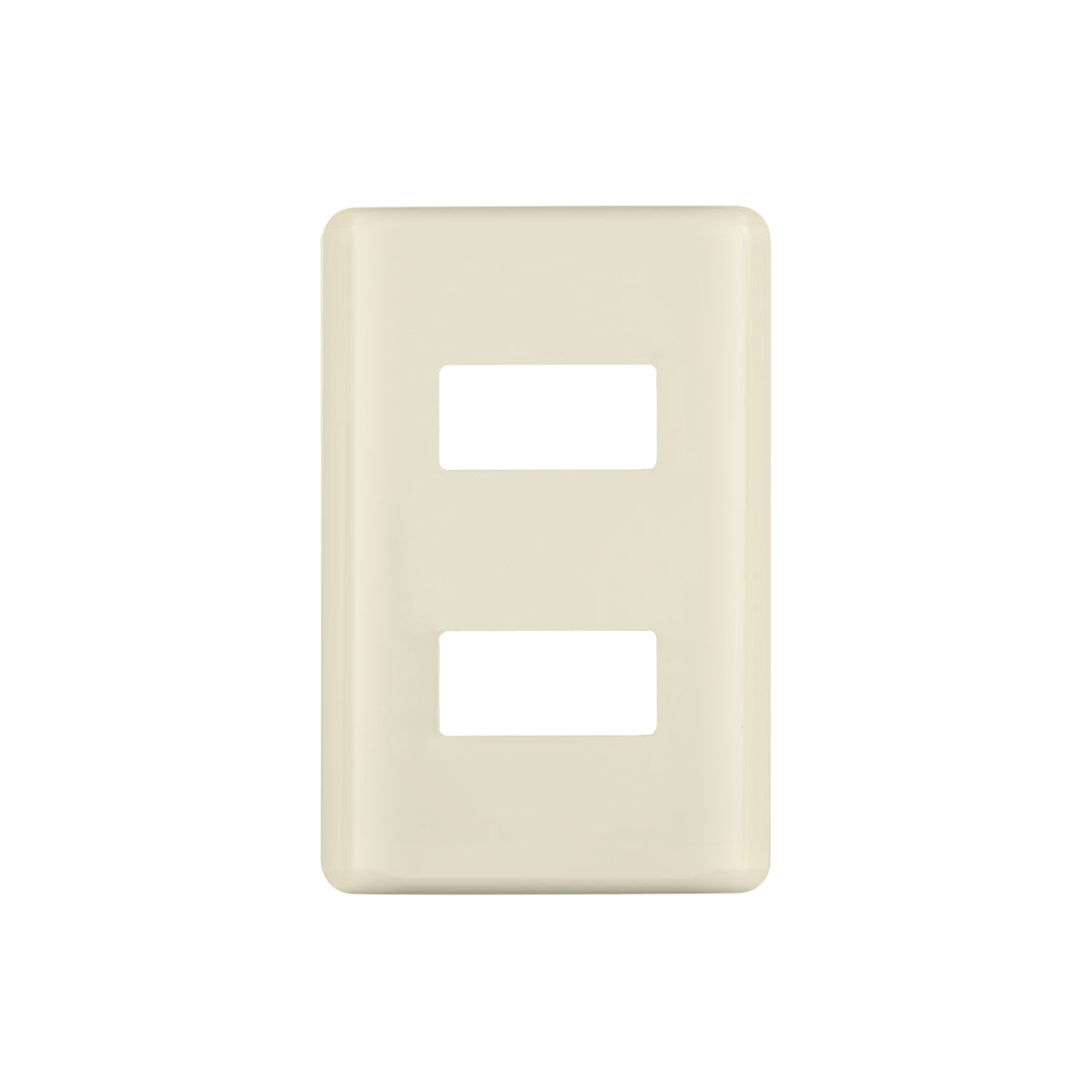 Placa 2 módulos, marfil, línea VOLTECK BASIC