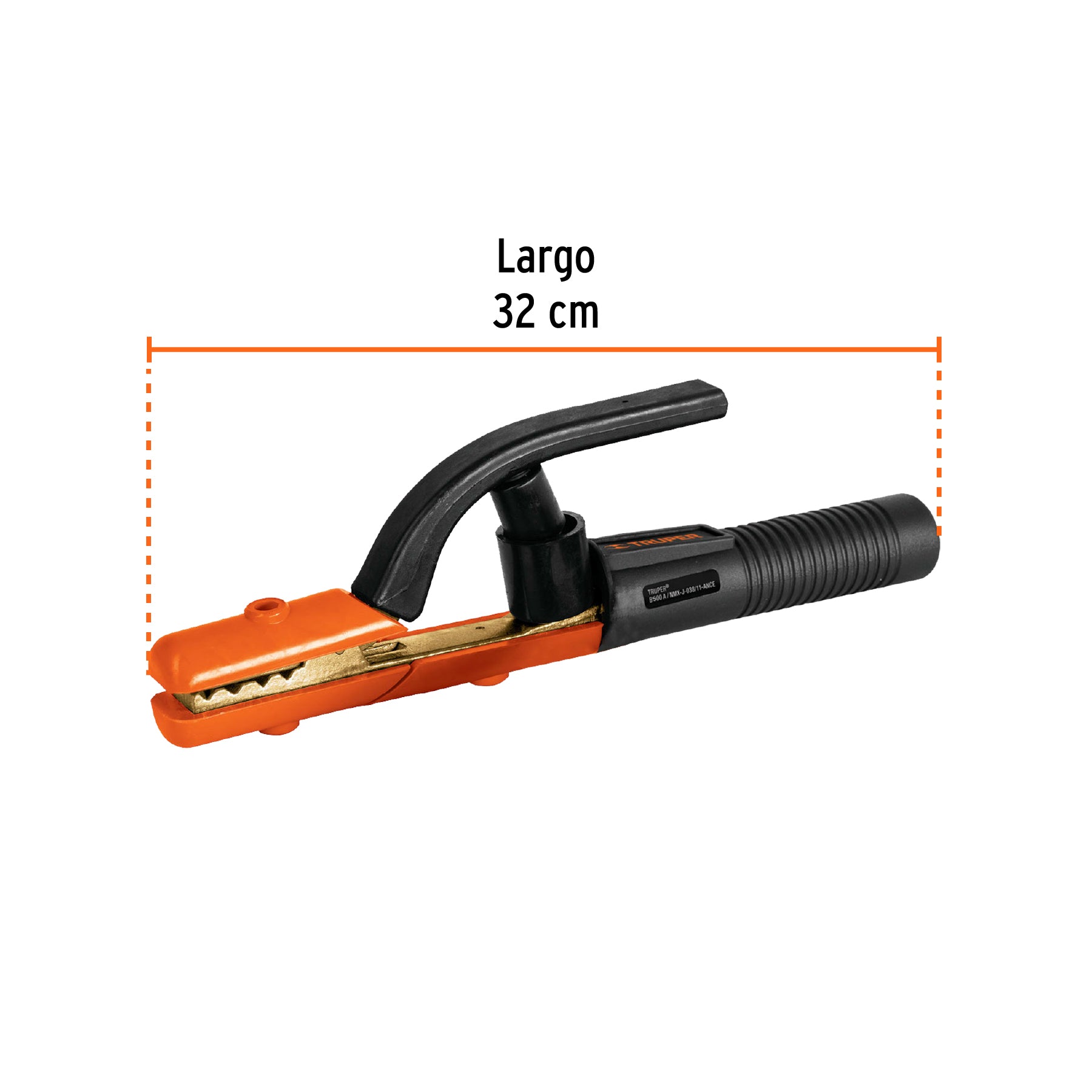Pinza porta electrodo de 500 A, TRUPER