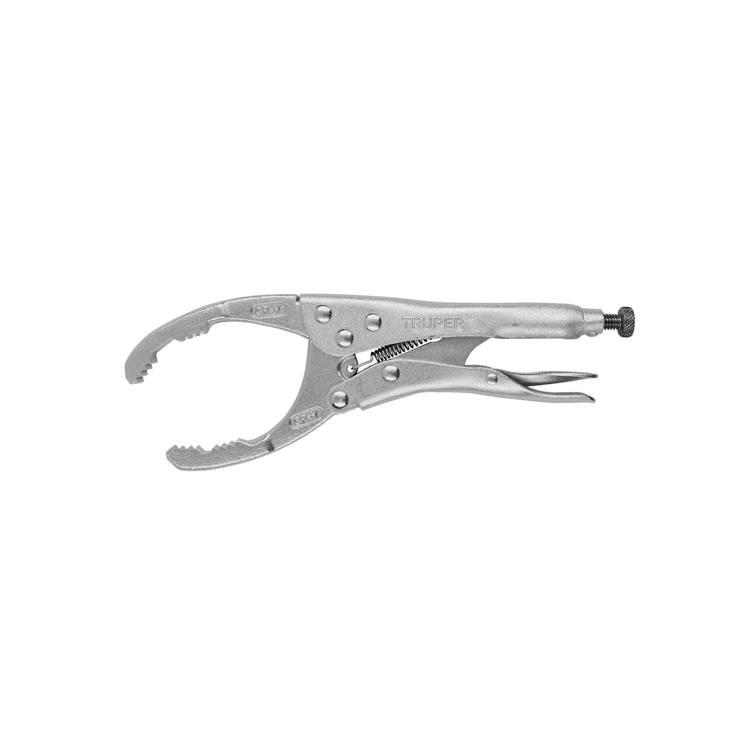Pinza de presión 9" para filtros de aceite, TRUPER
