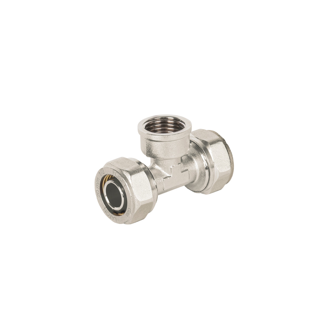 Tee para PEALPE, 1/2", con rosca hembra central, FOSET