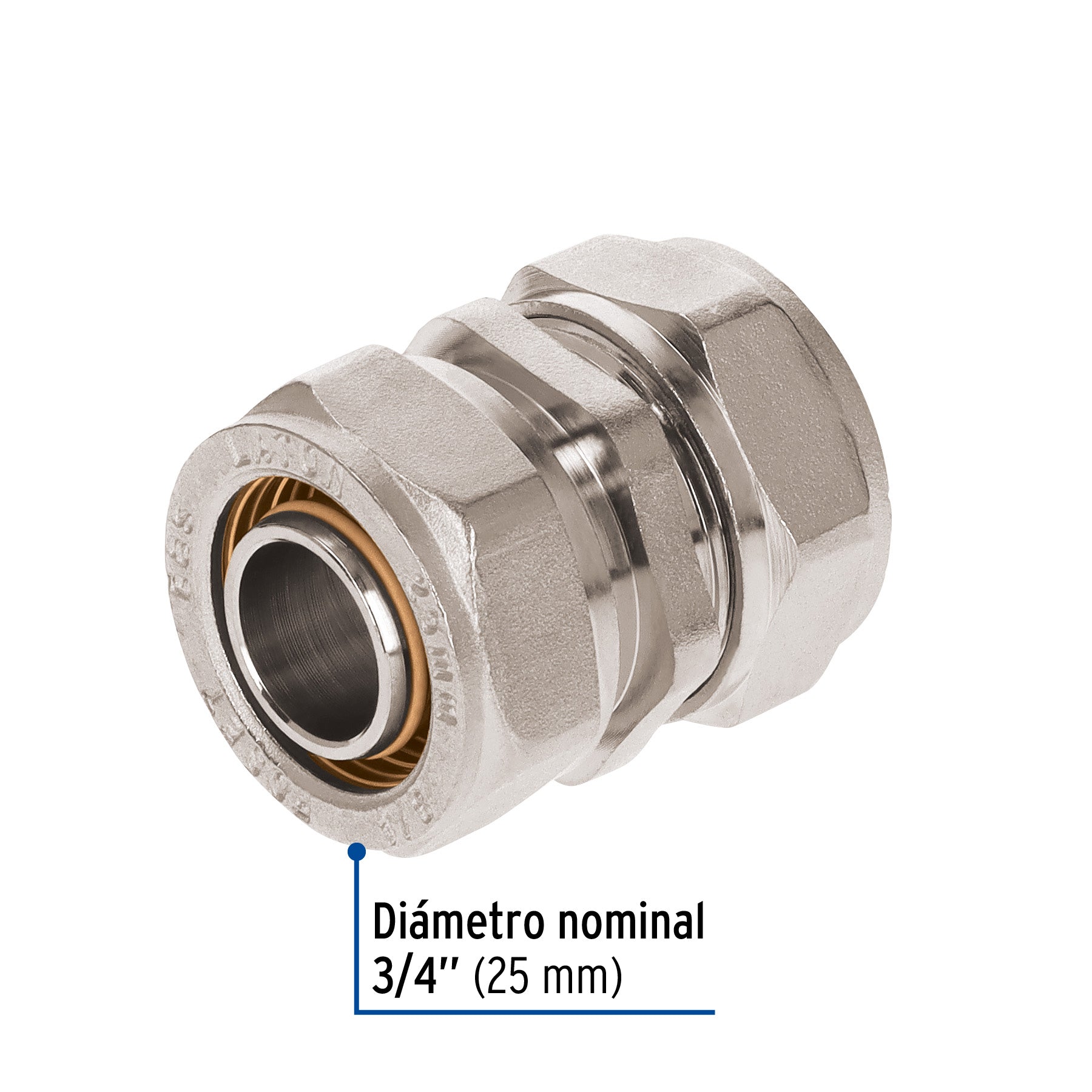 Cople de compresión para PEALPE, 3/4", FOSET