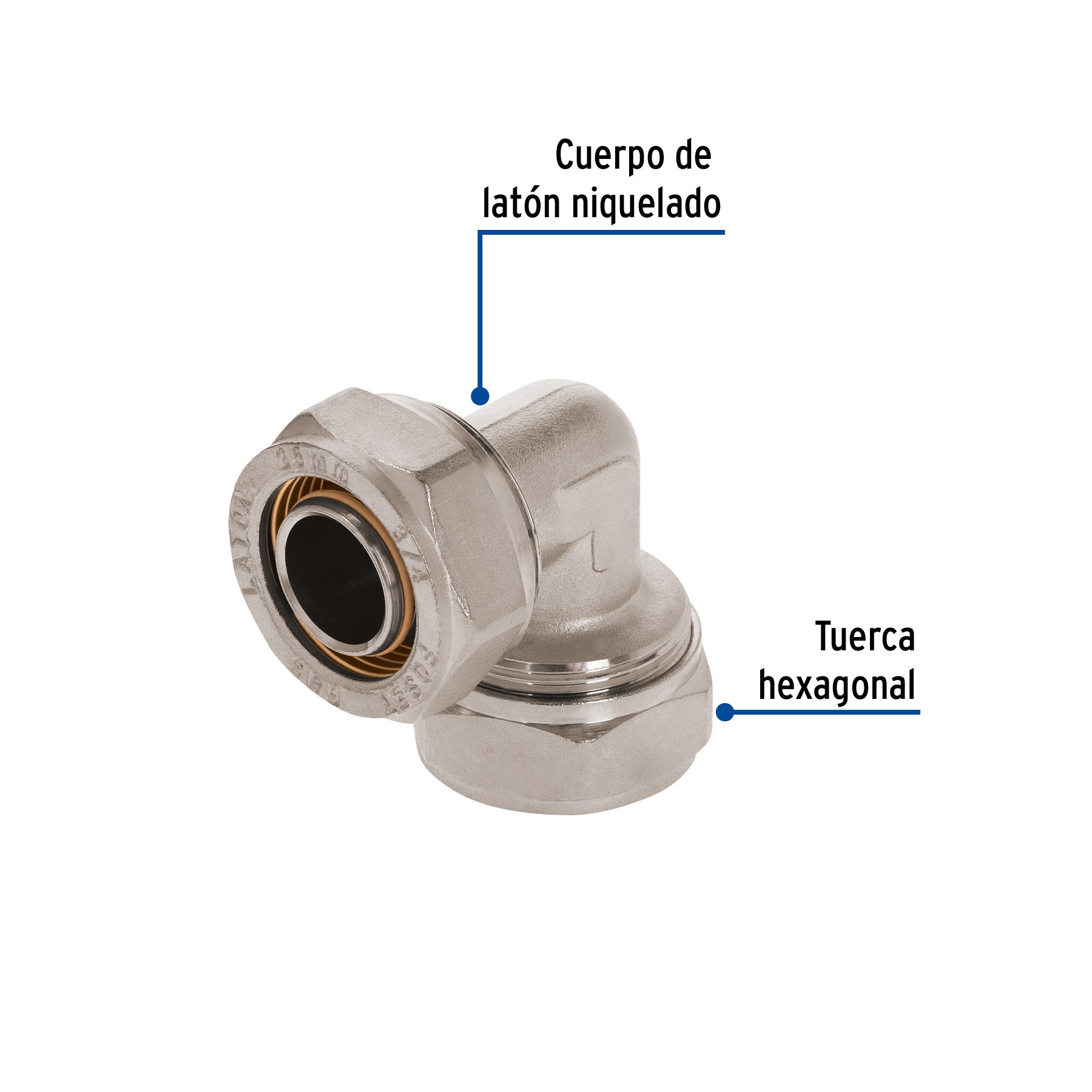 Codo 90° para PEALPE, 3/4", FOSET
