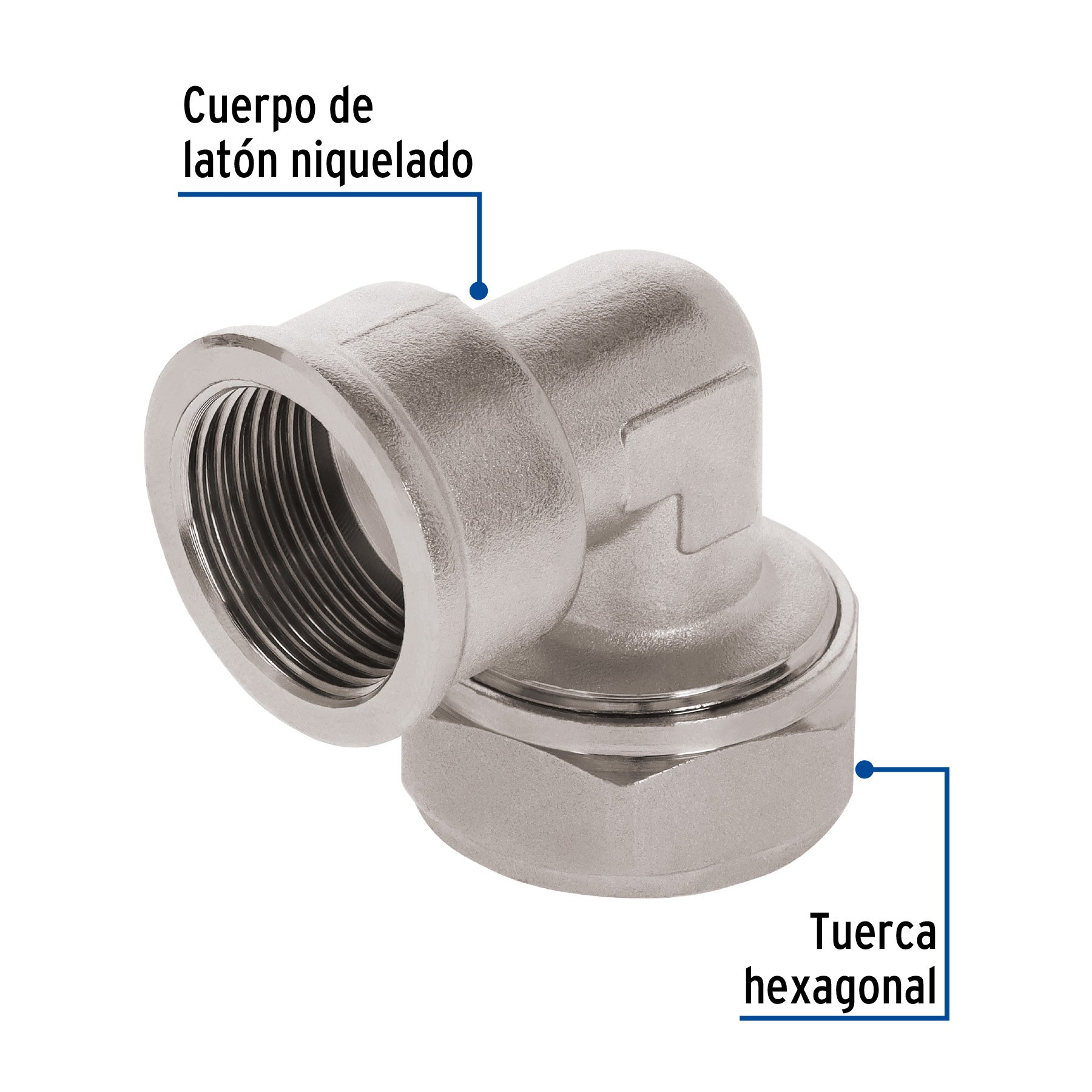 Codo 90° para PEALPE, 3/4", con rosca hembra, FOSET