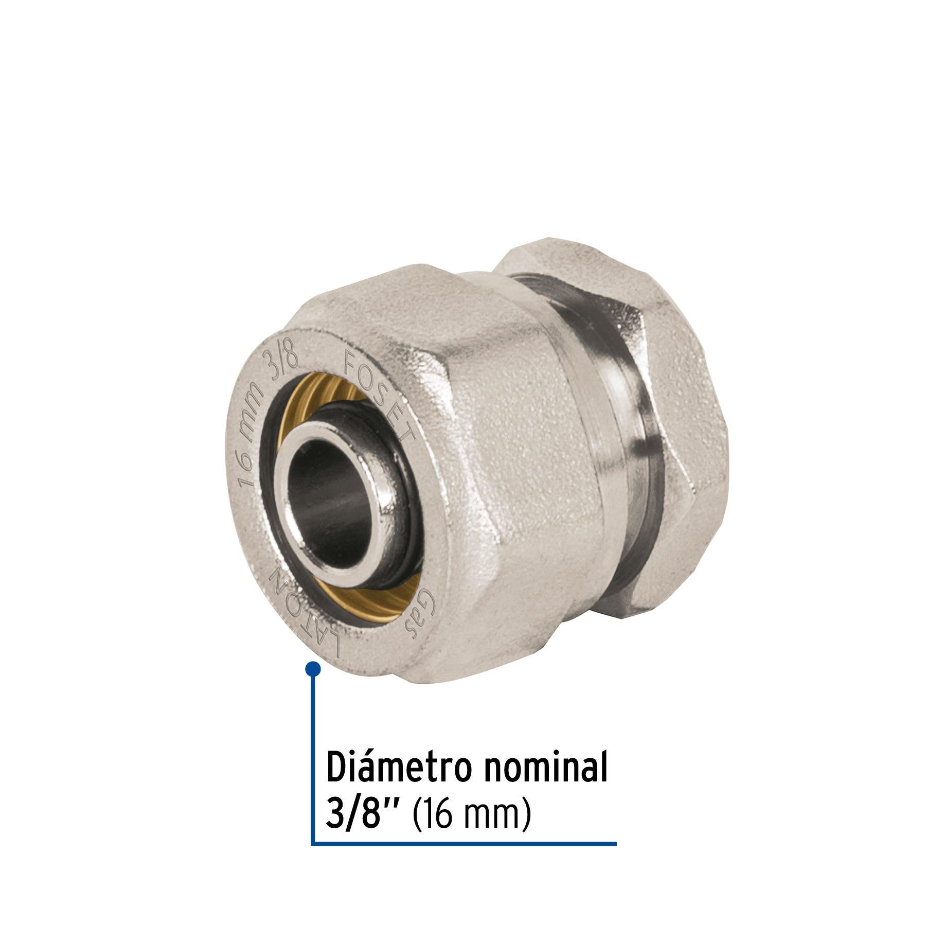 Tapón para PE-AL-PE, 3/8", FOSET