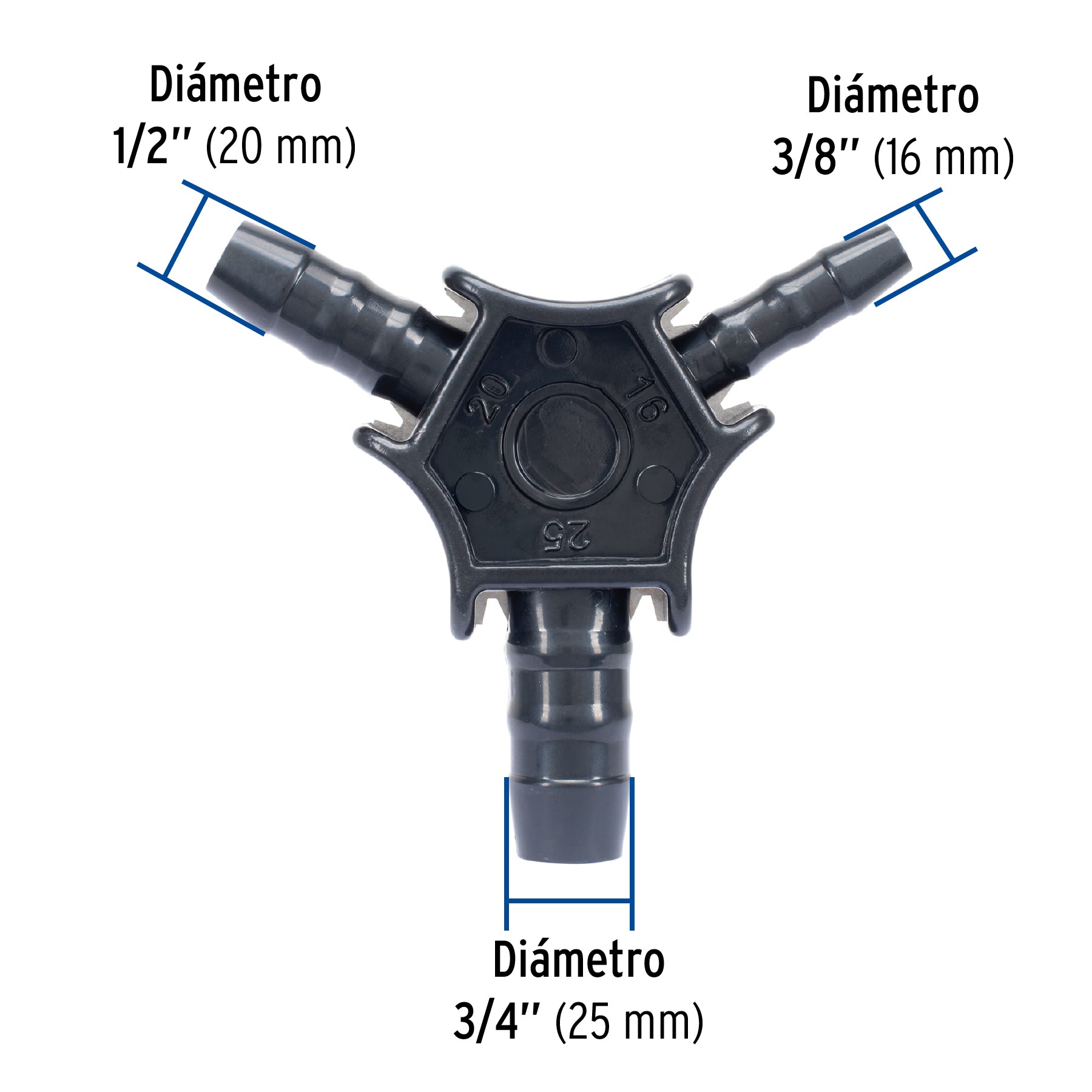 Avellanador para tubería de PE-AL-PE, 3/8" a 3/4", FOSET