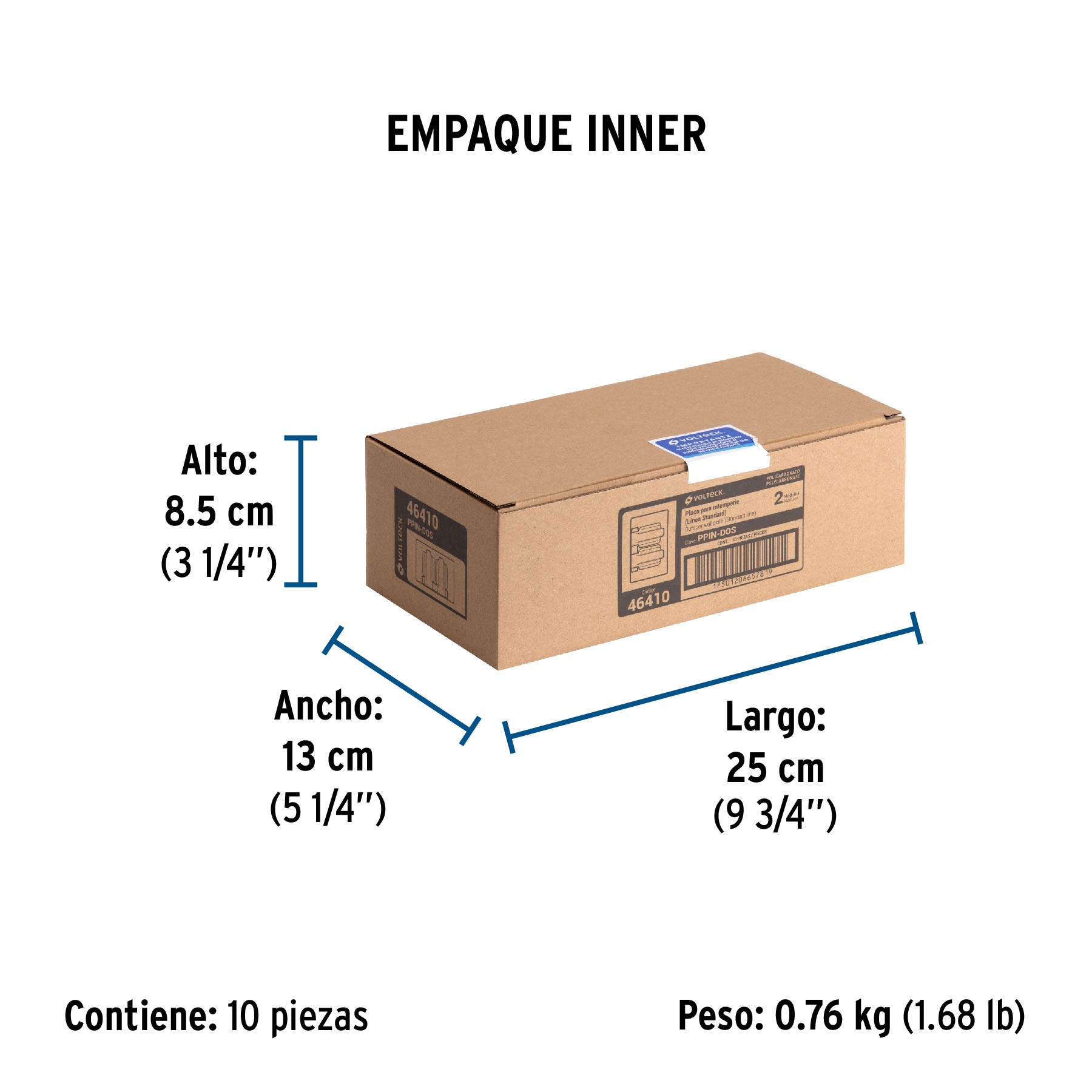 Placa dúplex de policarbonato para intemperie,línea Standard - Empaque