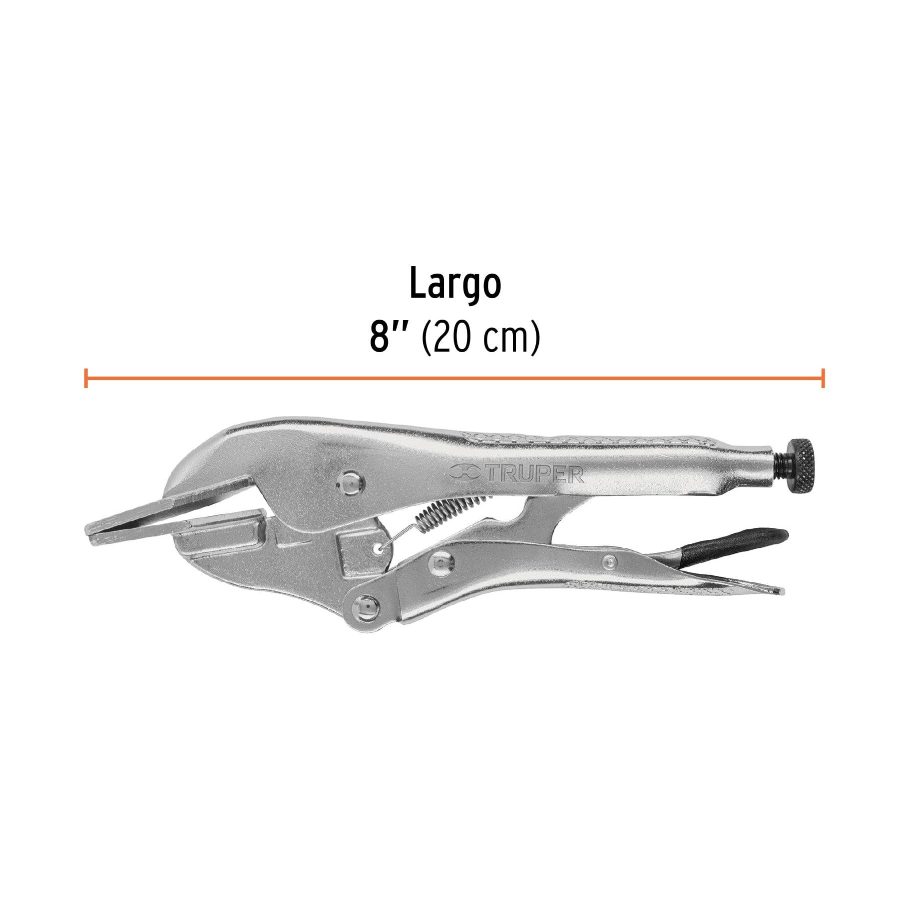 Pinza de presión 8" hojalatera, TRUPER