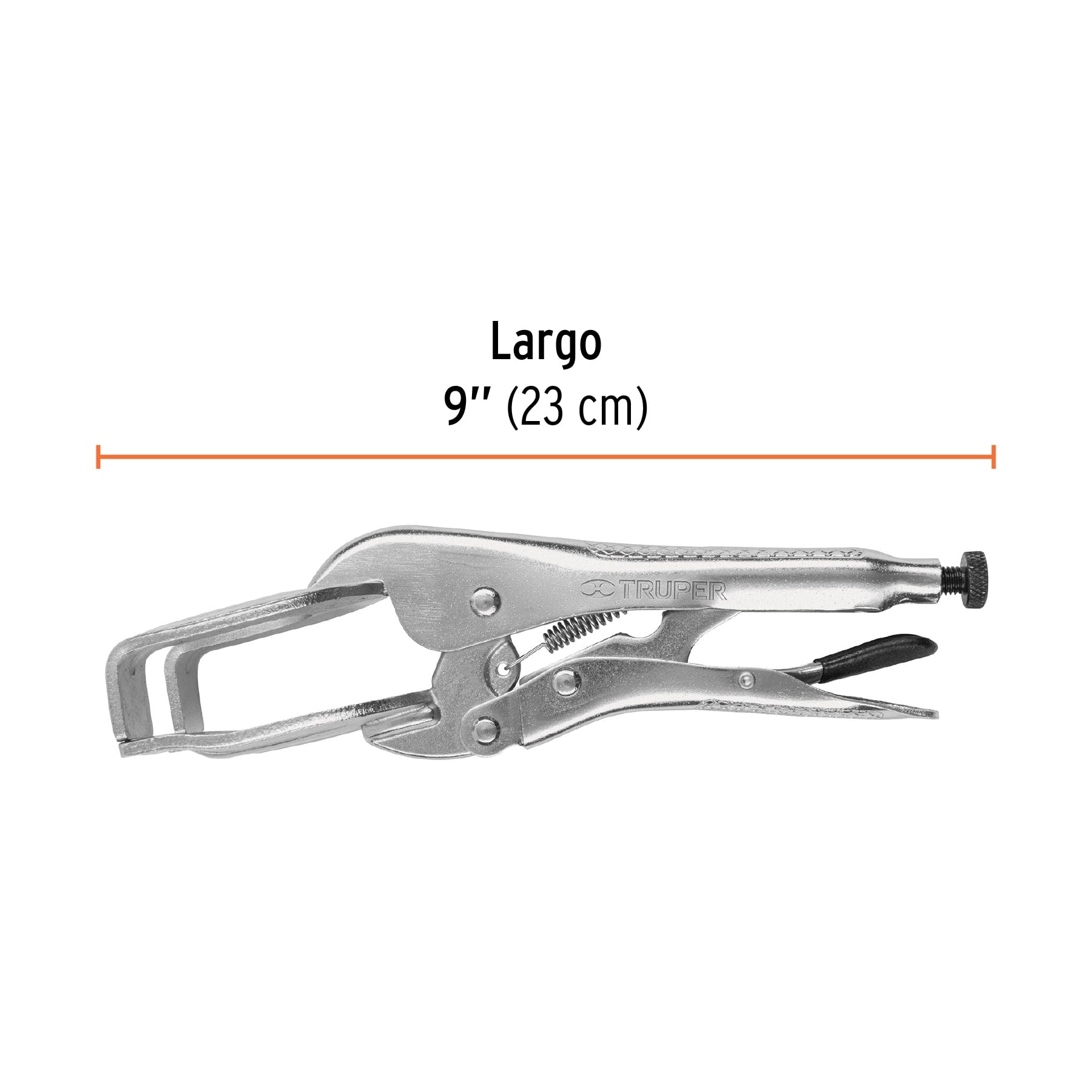 Pinza de presión 9" soldadora, TRUPER