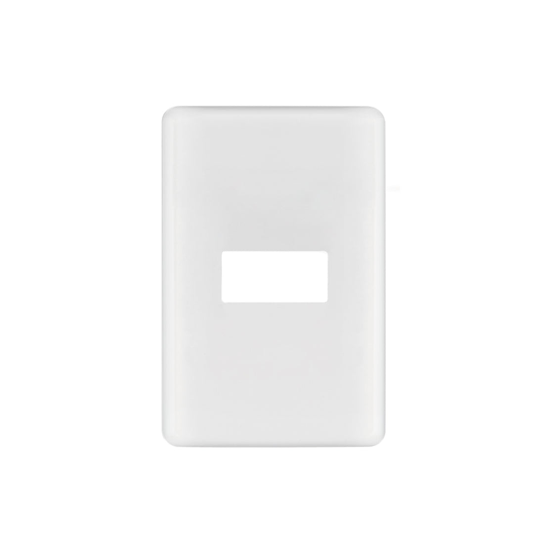 Placa 1 módulo de ABS, blanca, VOLTECK BASIC