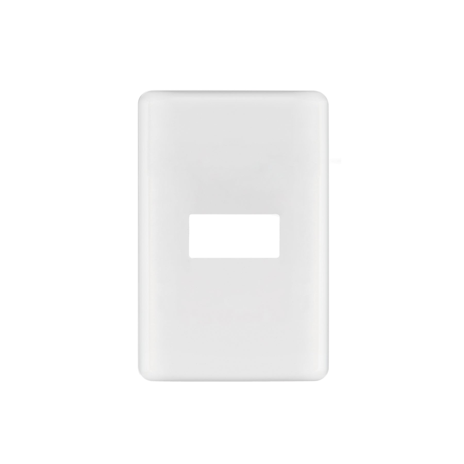 Placa 1 módulo de ABS, blanca, VOLTECK BASIC