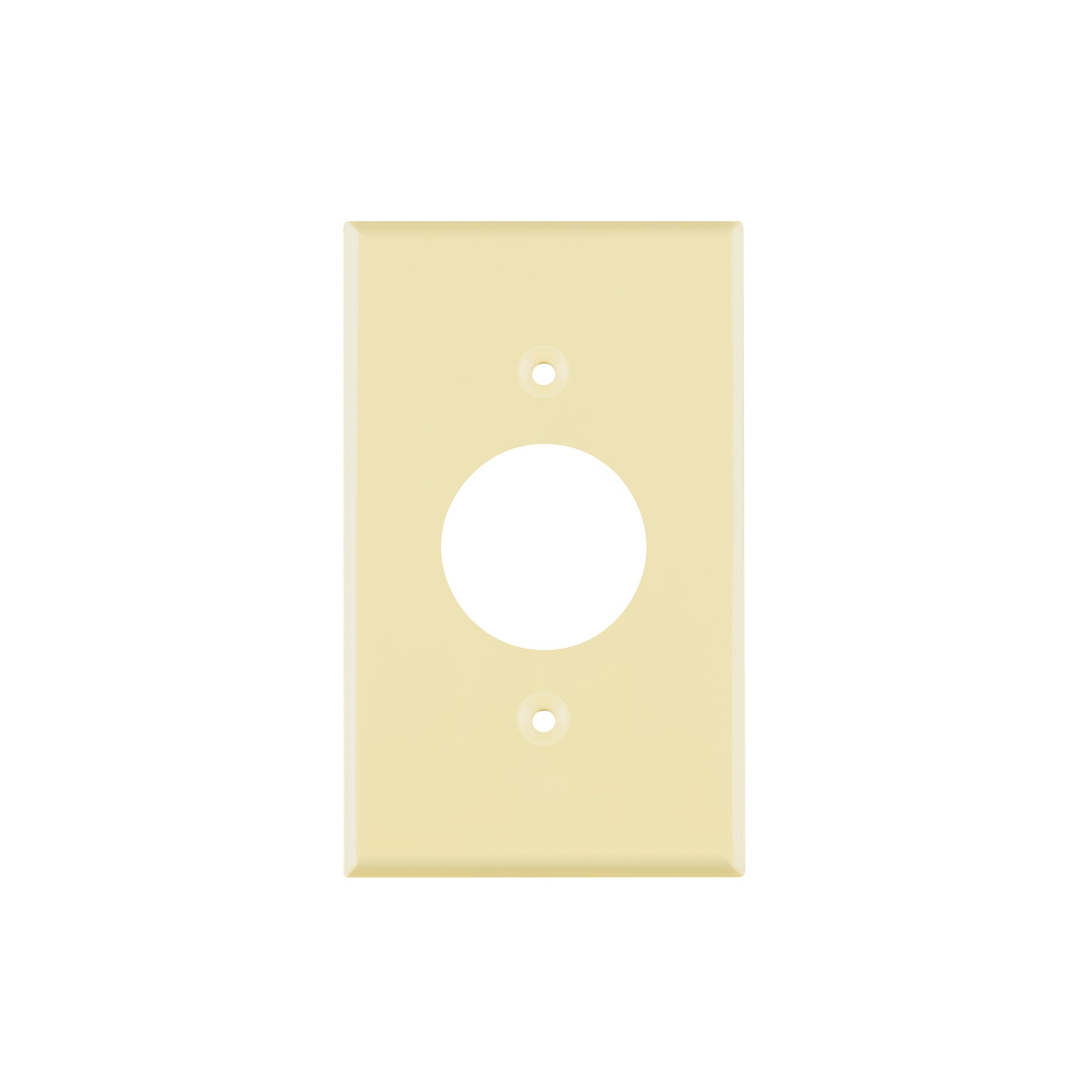 Placa de ABS para contacto redondo, Standard, marfil
