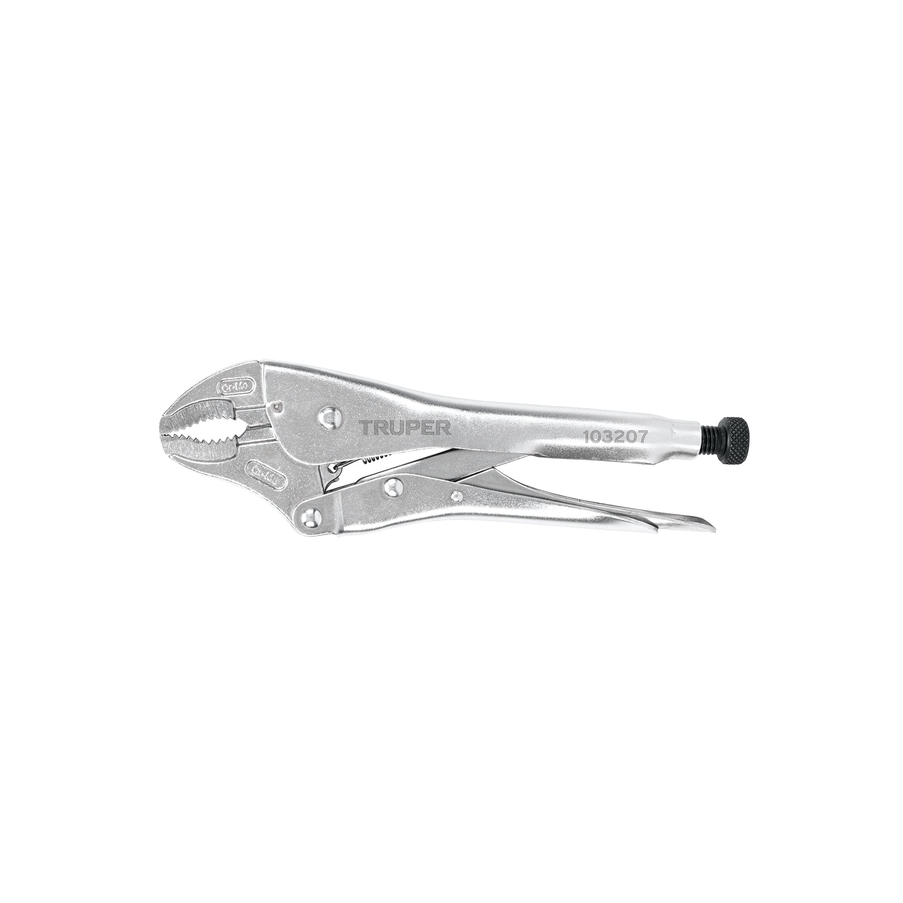Pinza de presión 10" mordaza curva, tipo japonés, TRUPER