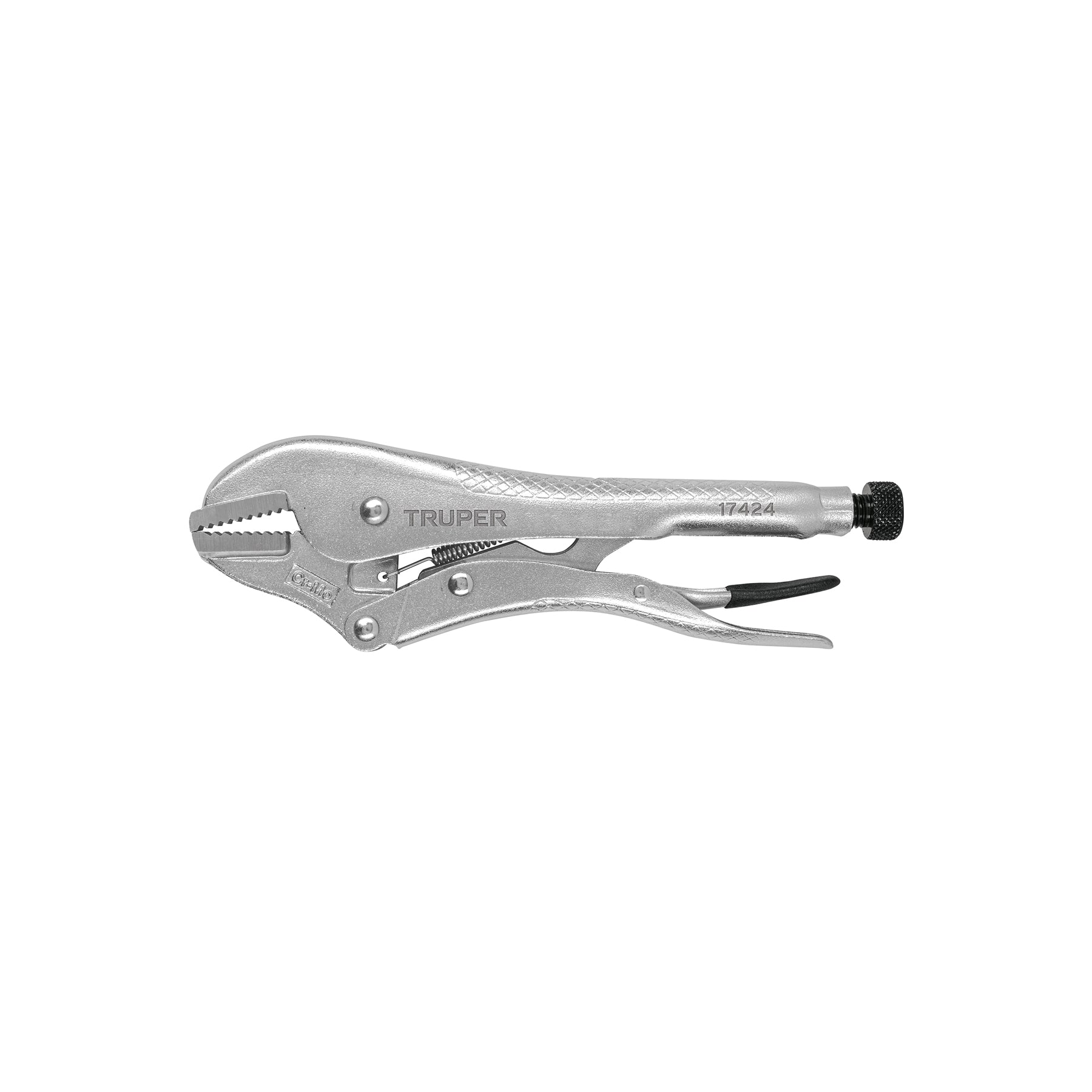 Pinza de presión 10" mordaza recta, TRUPER