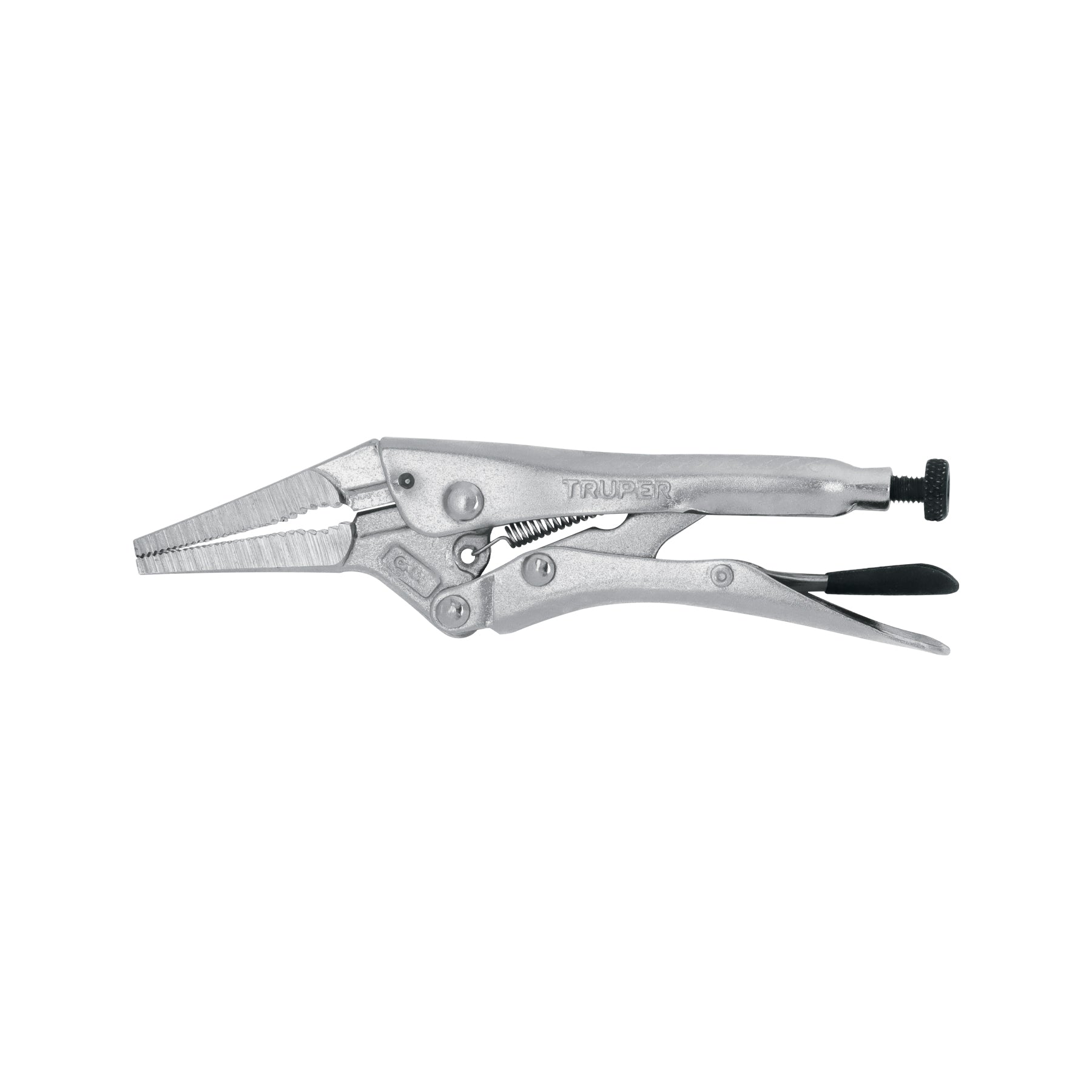 Pinza de presión 6", punta larga, TRUPER
