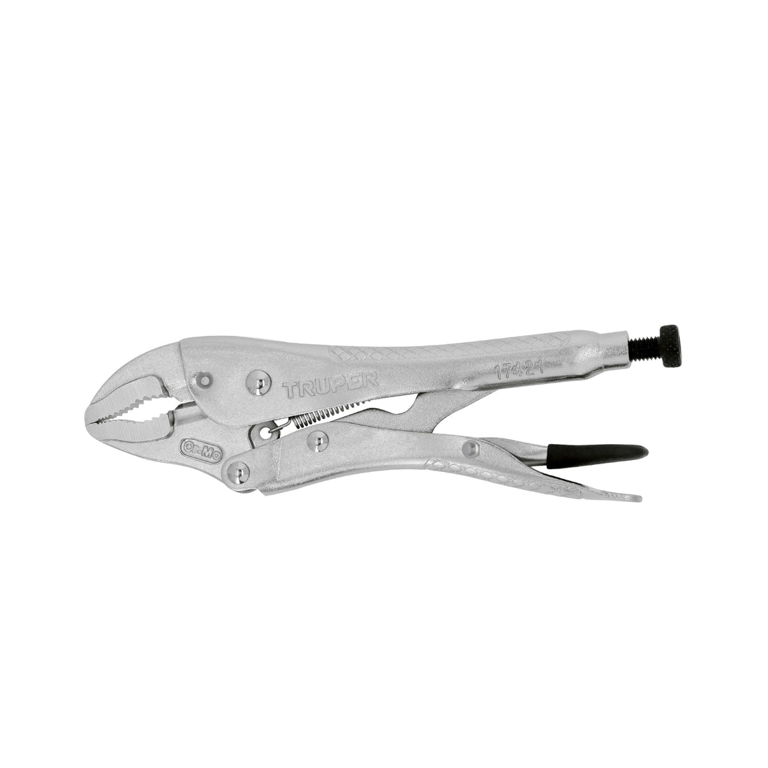 Pinza de presión 7" mordaza curva, TRUPER