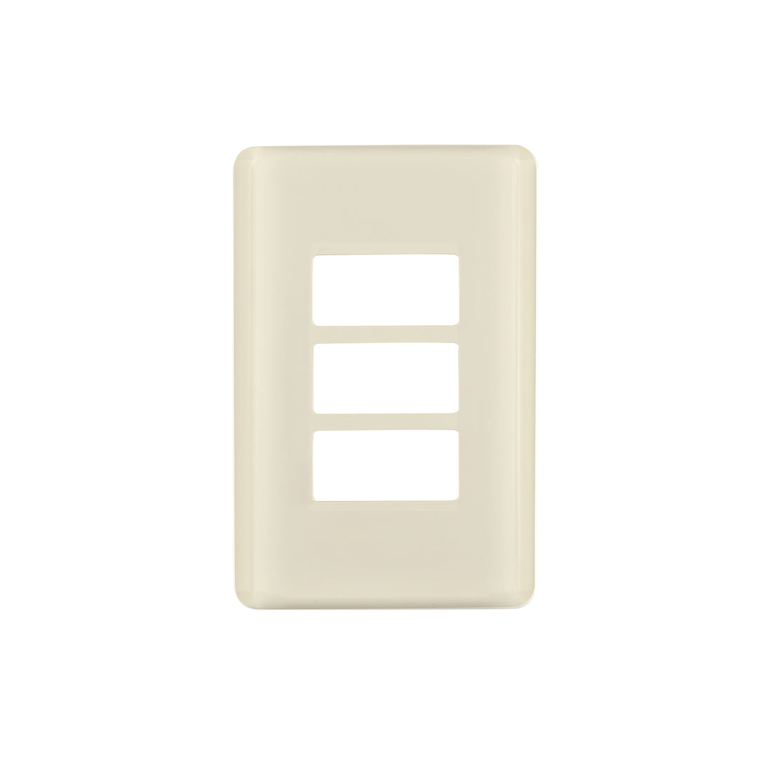 Placa 3 módulos, marfil, línea VOLTECK BASIC