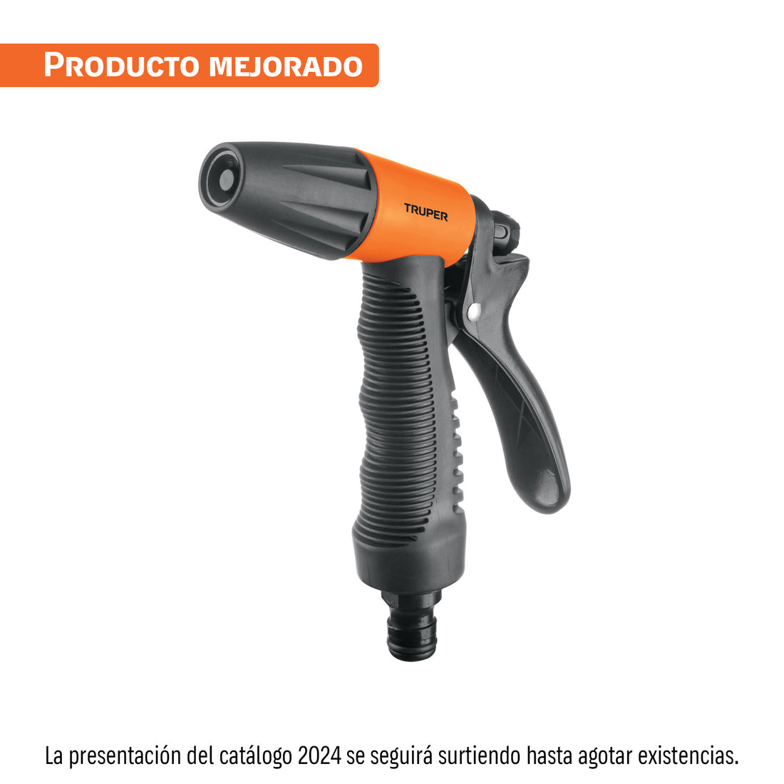 Pistola para riego de 2 funciones plástica con recubrimiento