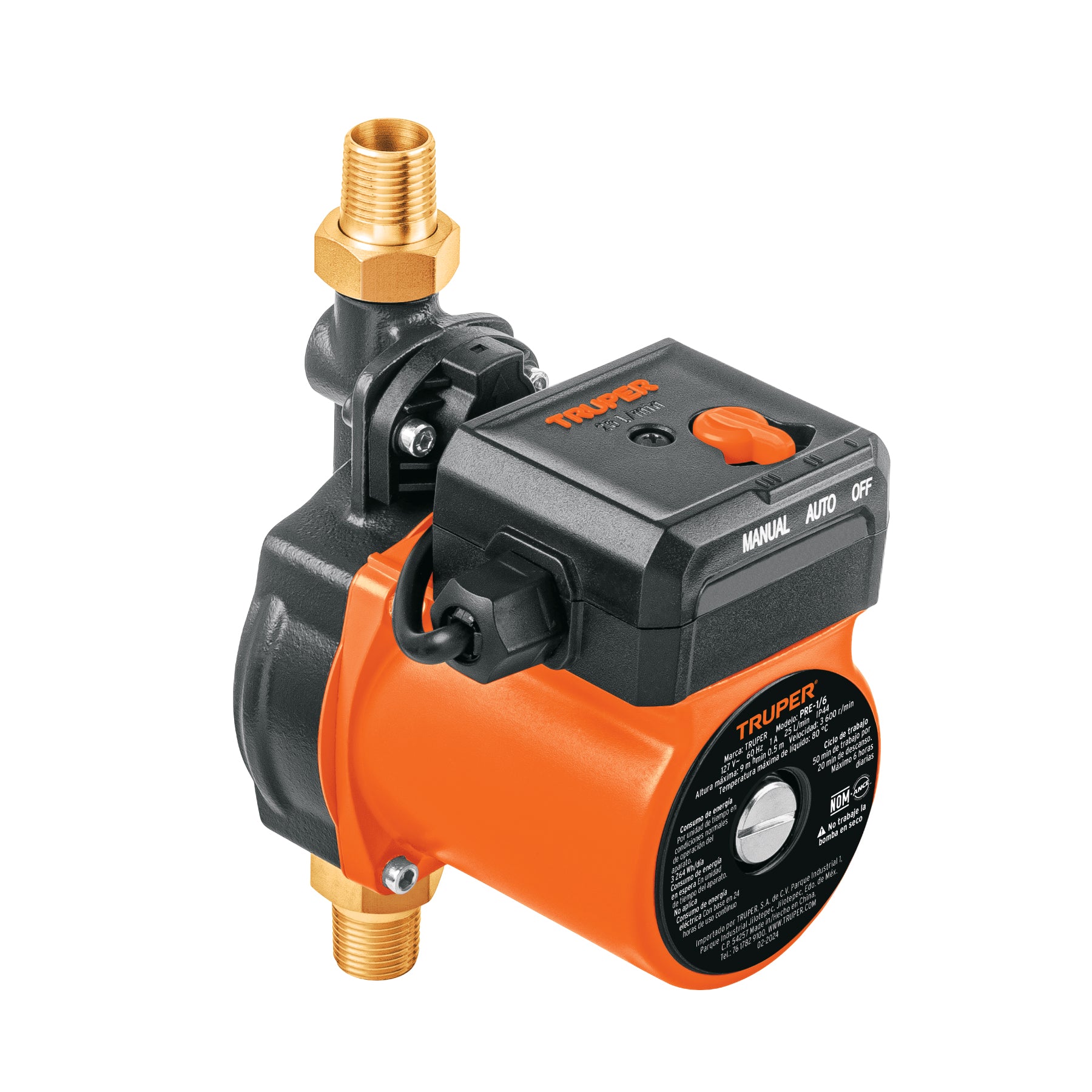 Bomba presurizadora 1/6 HP, TRUPER