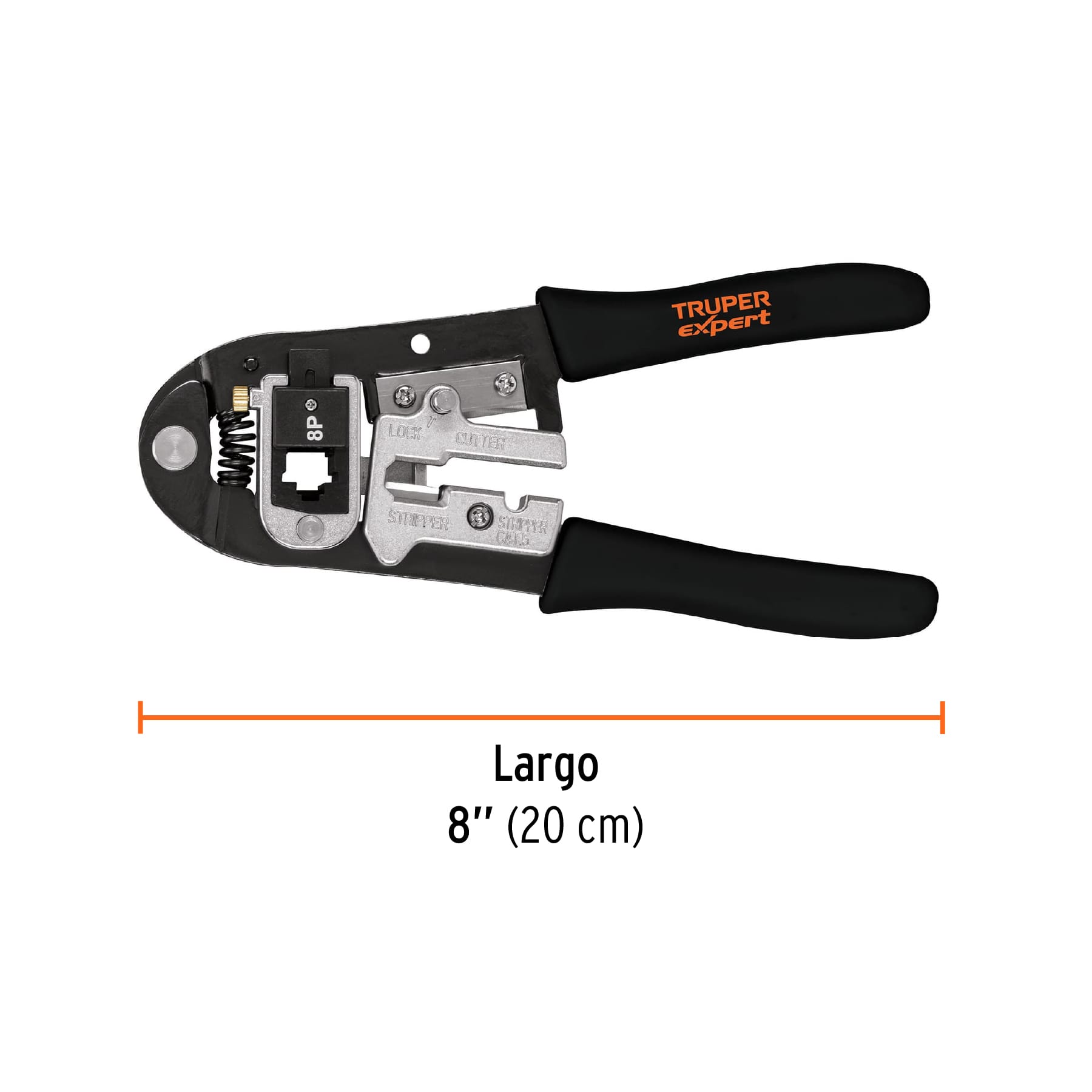 Pinza 8" ponchadora, módulos intercambiables, TRUPER