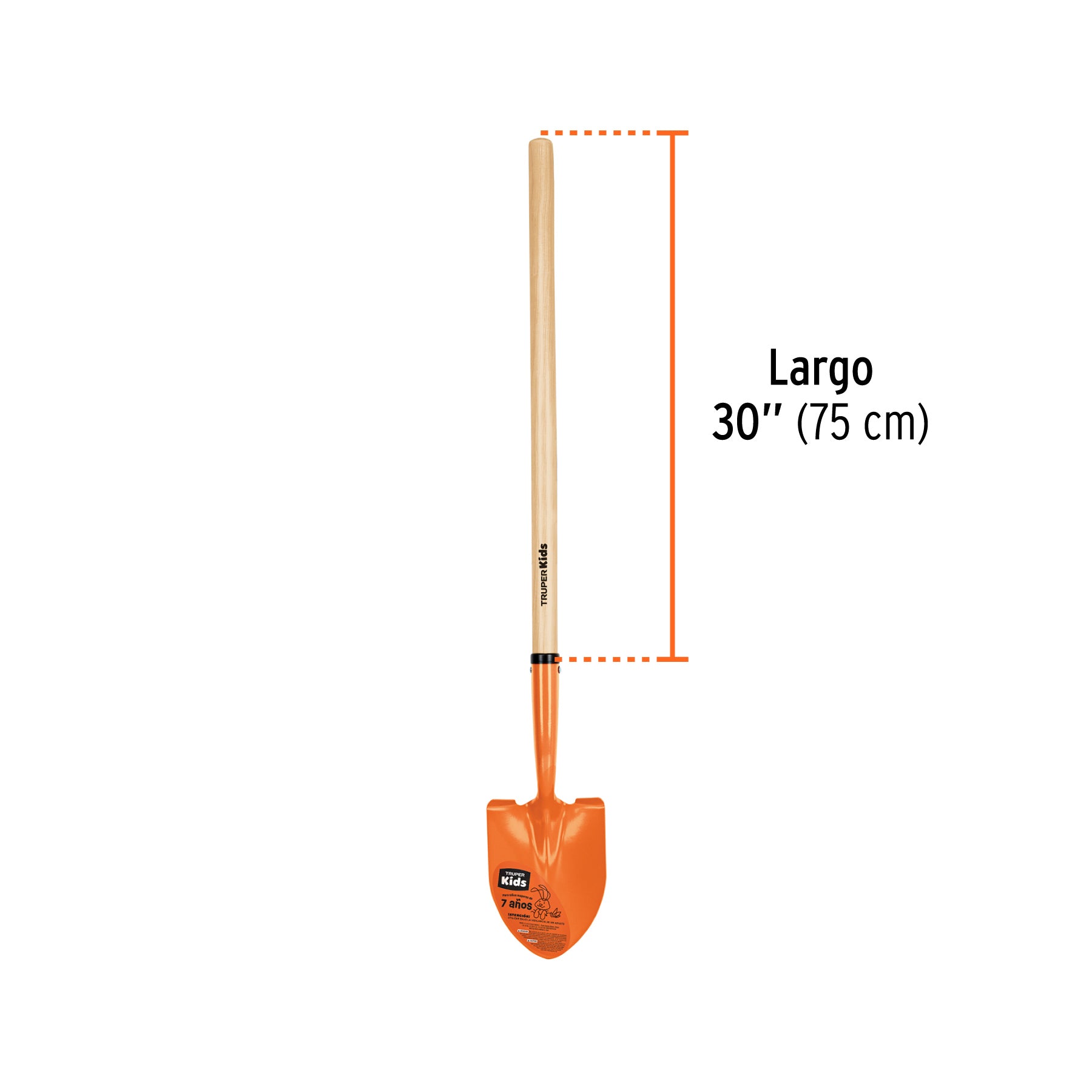 Pala redonda para niños con mango de 30", TRUPER