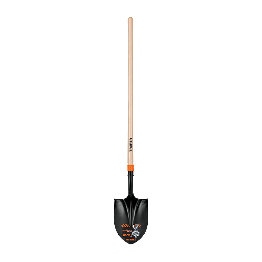 Pala redonda T-2000, mango largo 45", TRUPER