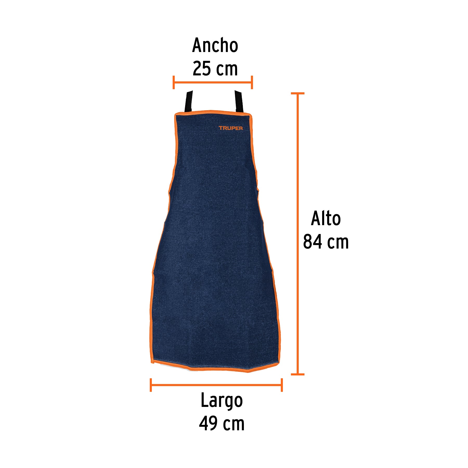 Protección para soldar, peto de mezclilla, TRUPER
