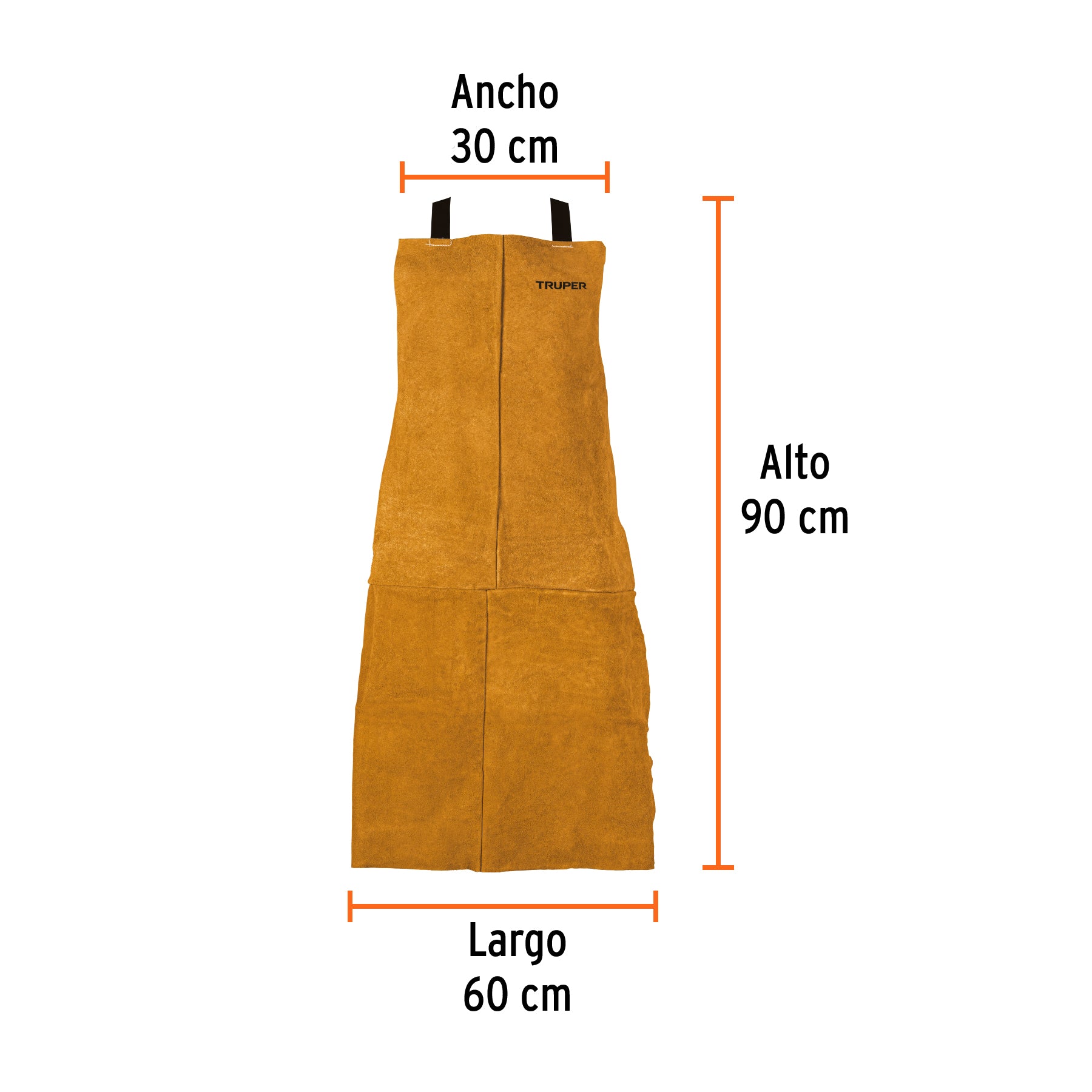 Protección para soldar, peto de carnaza, TRUPER