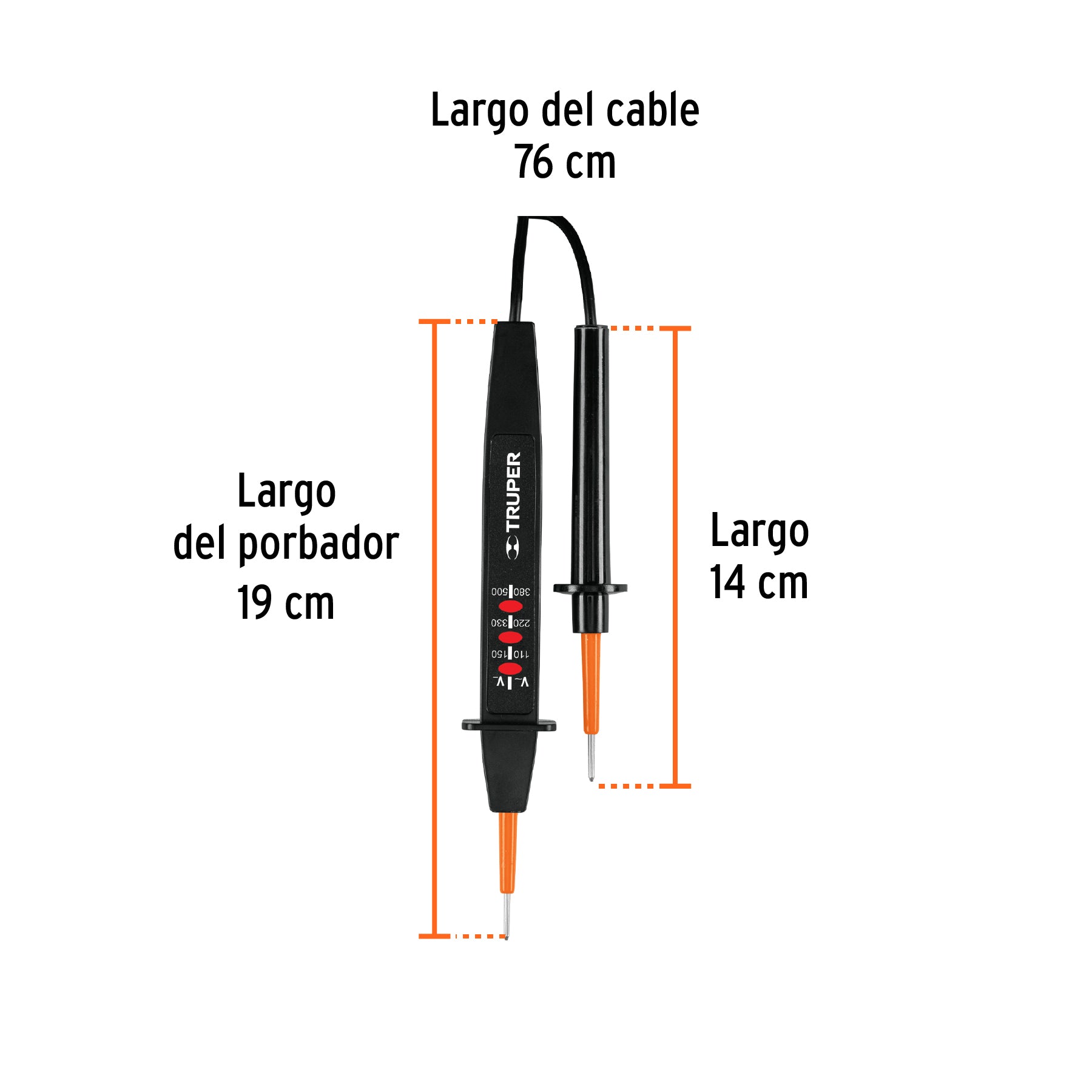 Probador de tensión C.A. / C.C., TRUPER
