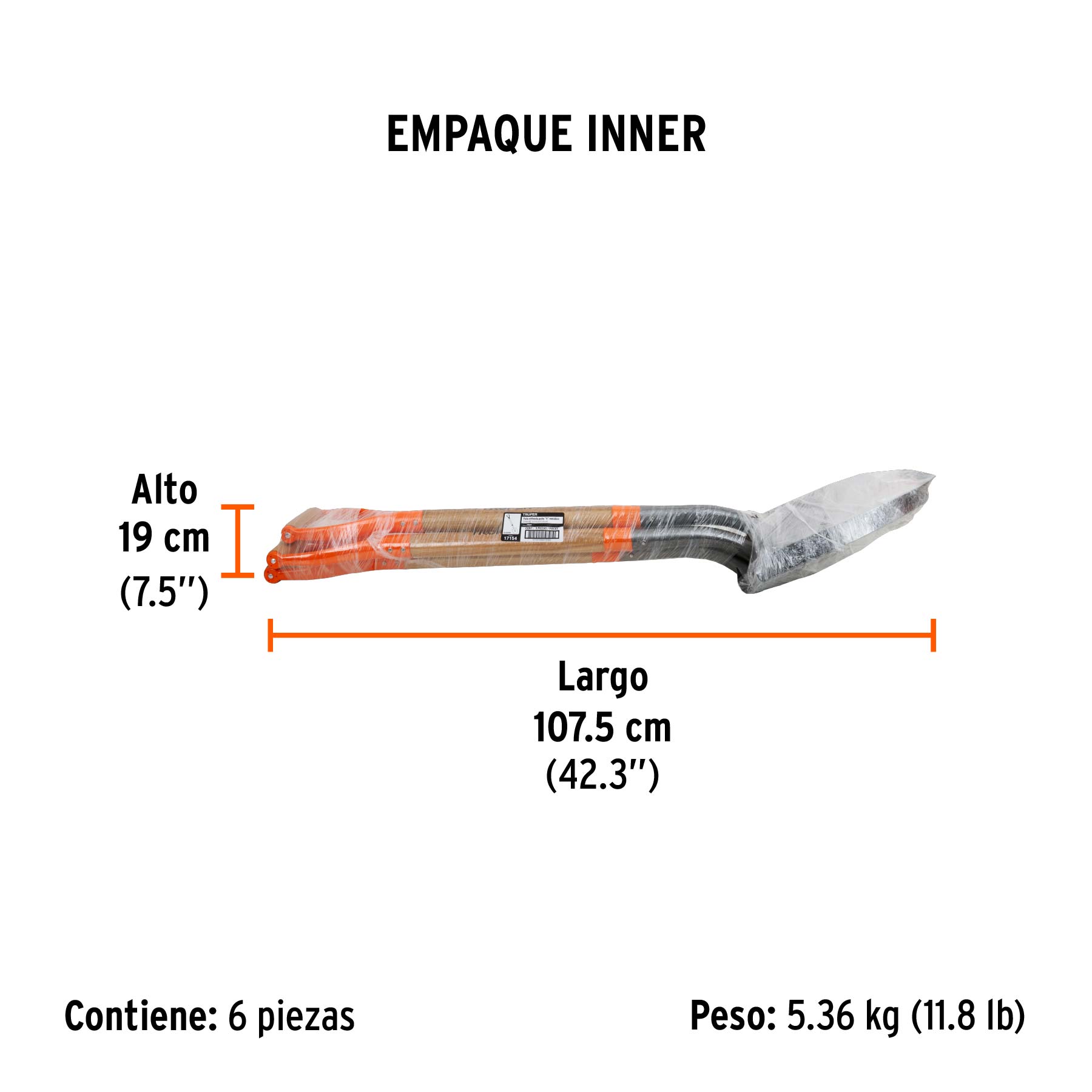 Pala redonda Classic, puño "Y", TRUPER - Empaque