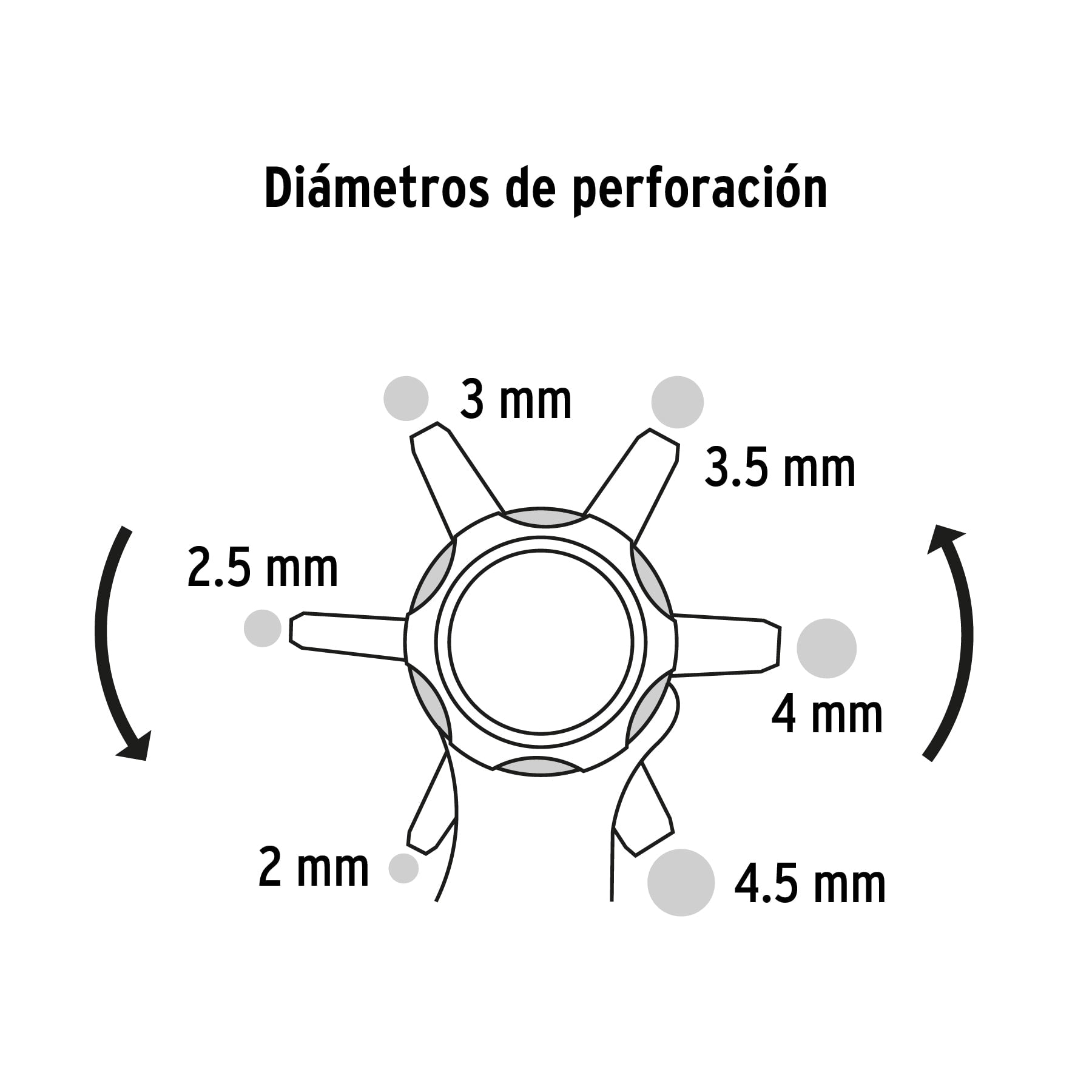 Pinza sacabocados 9", PRETUL