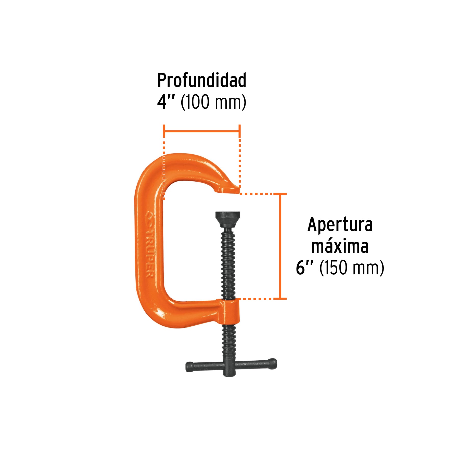 Prensa 6" forjada en acero, uso industrial, TRUPER