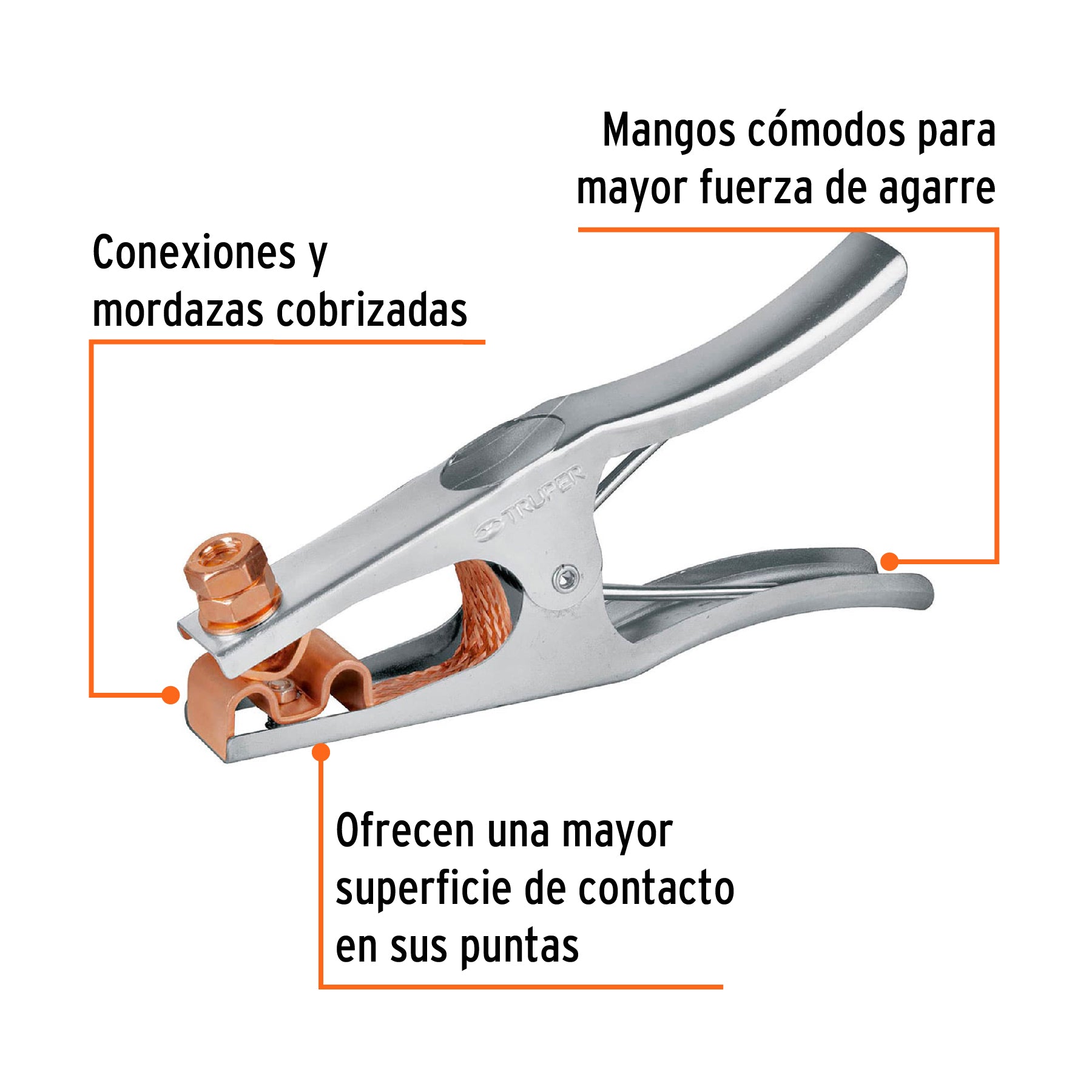Pinza para tierra de 300 A, TRUPER