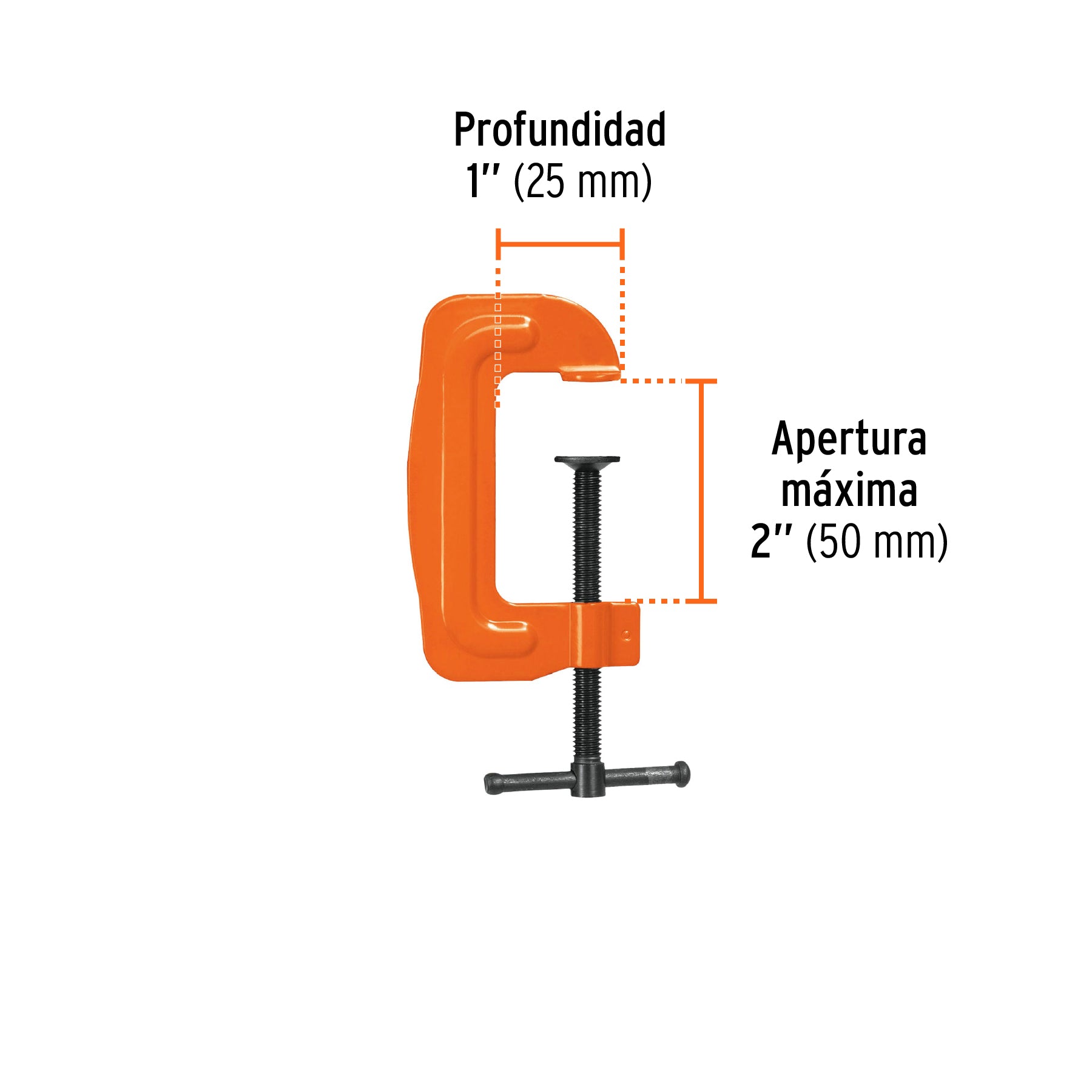 Prensa 2" troquelada de acero, TRUPER