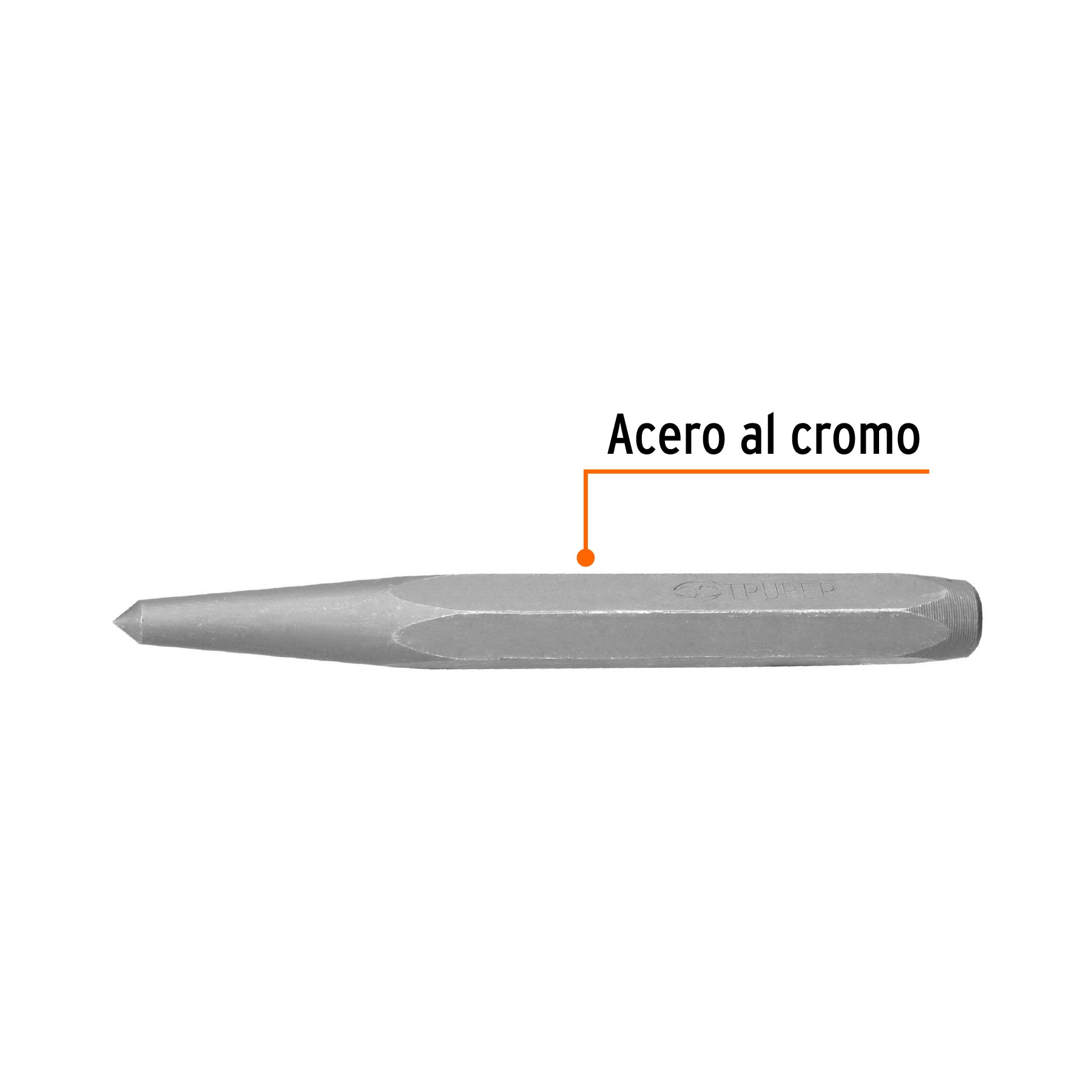 Punzón 5/8" para barrenar, largo 6-1/8", TRUPER