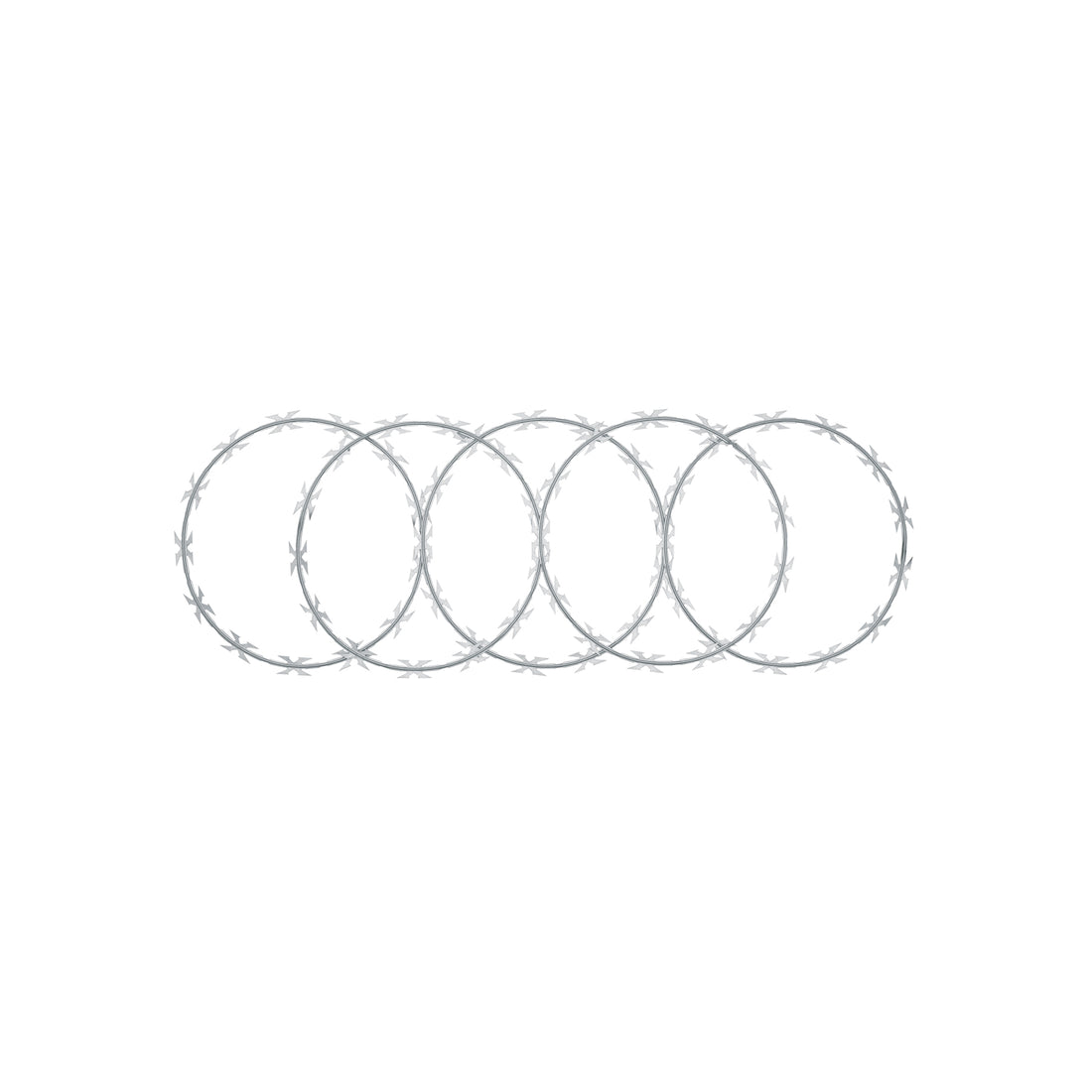 Rollo concertina máxima seguridad, 45cm diámetro x 8m, FIERO