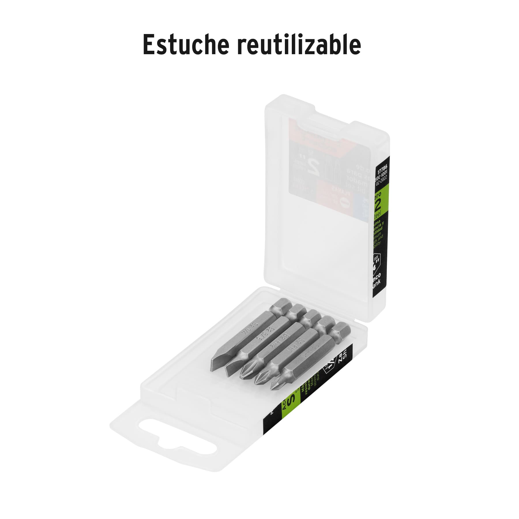 Estuche con 5 puntas de cruz y planas largo 2", EXPERT
