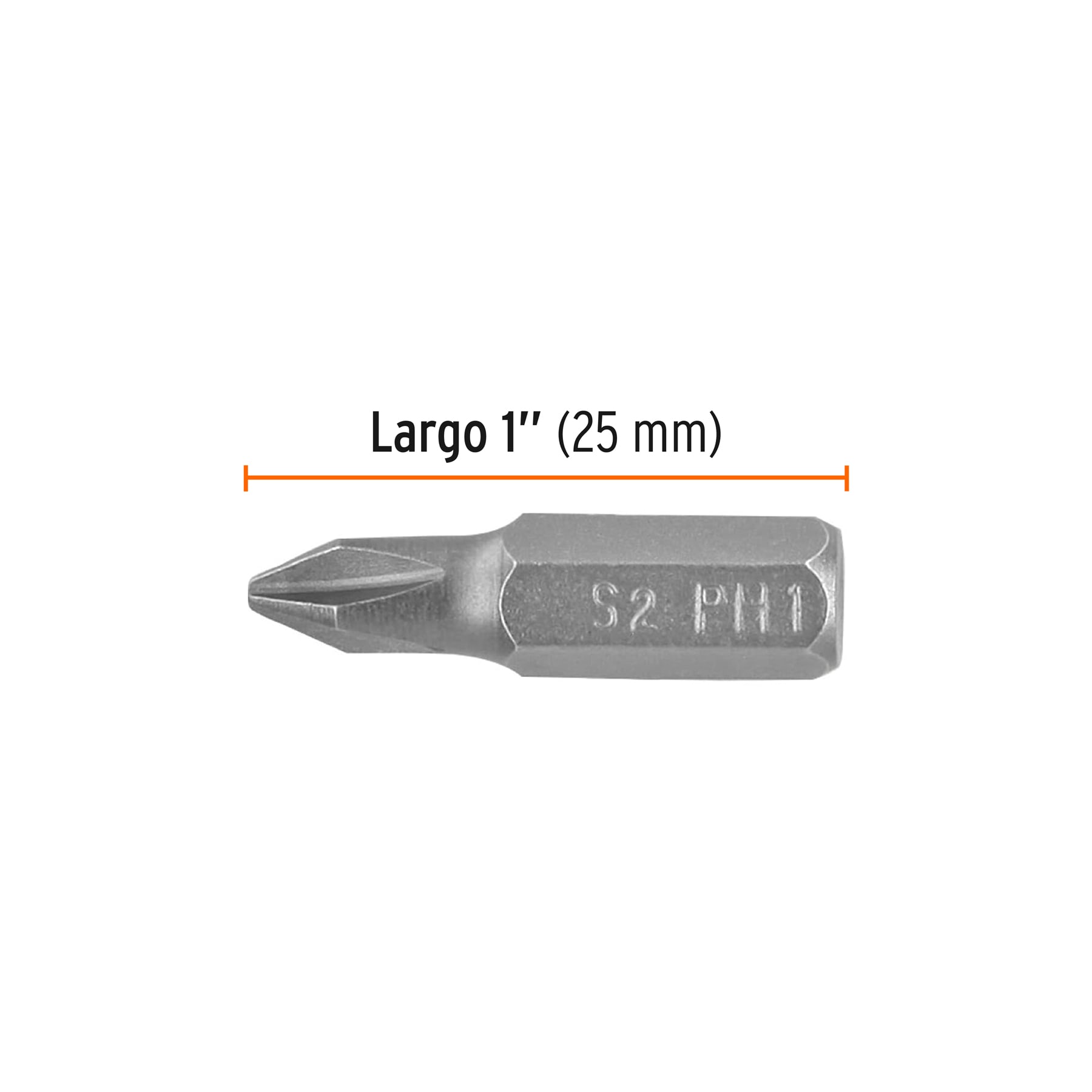 Estuche con 5 puntas de cruz PH1 largo 1", TRUPER EXPERT