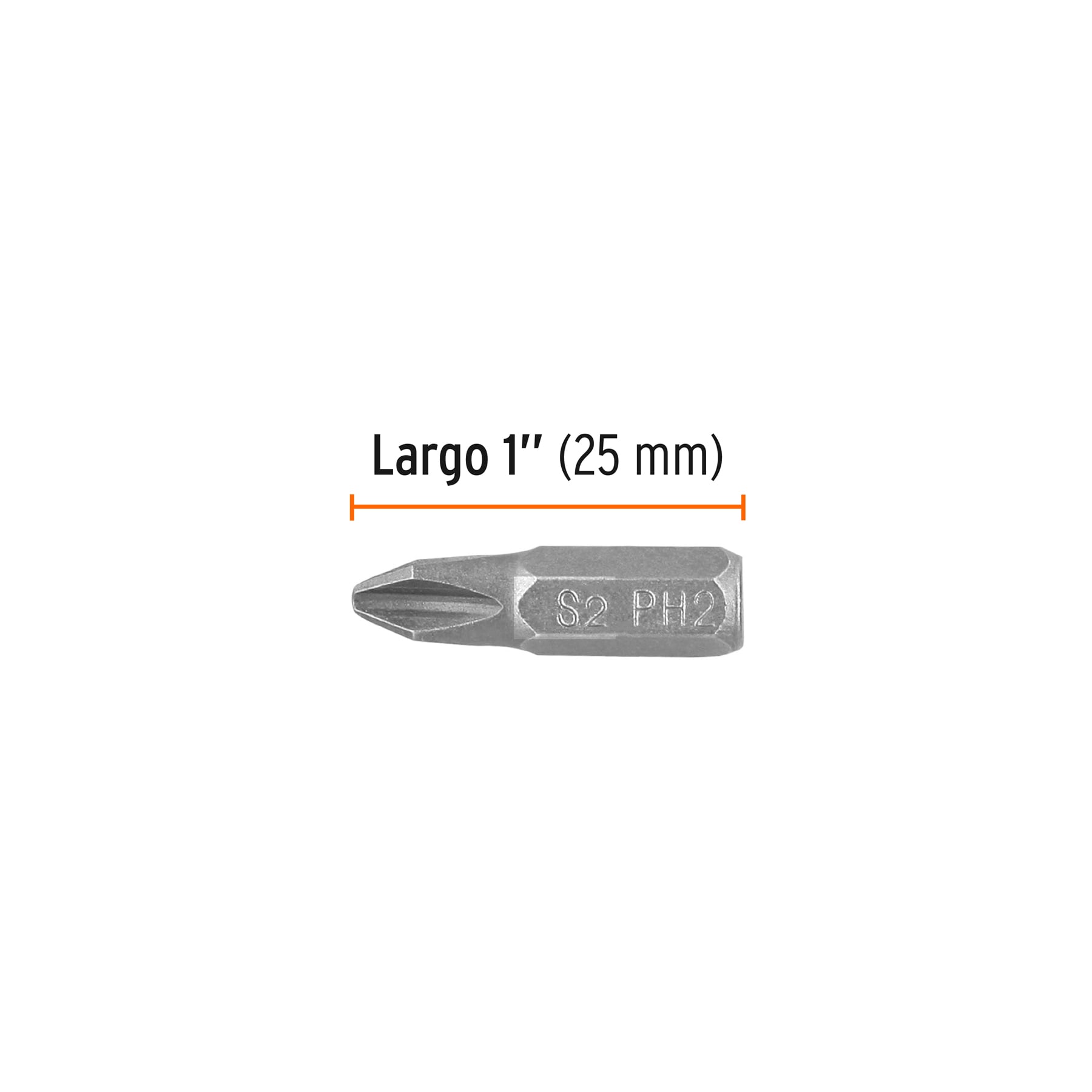Estuche con 15 puntas de cruz PH2 largo 1", TRUPER EXPERT