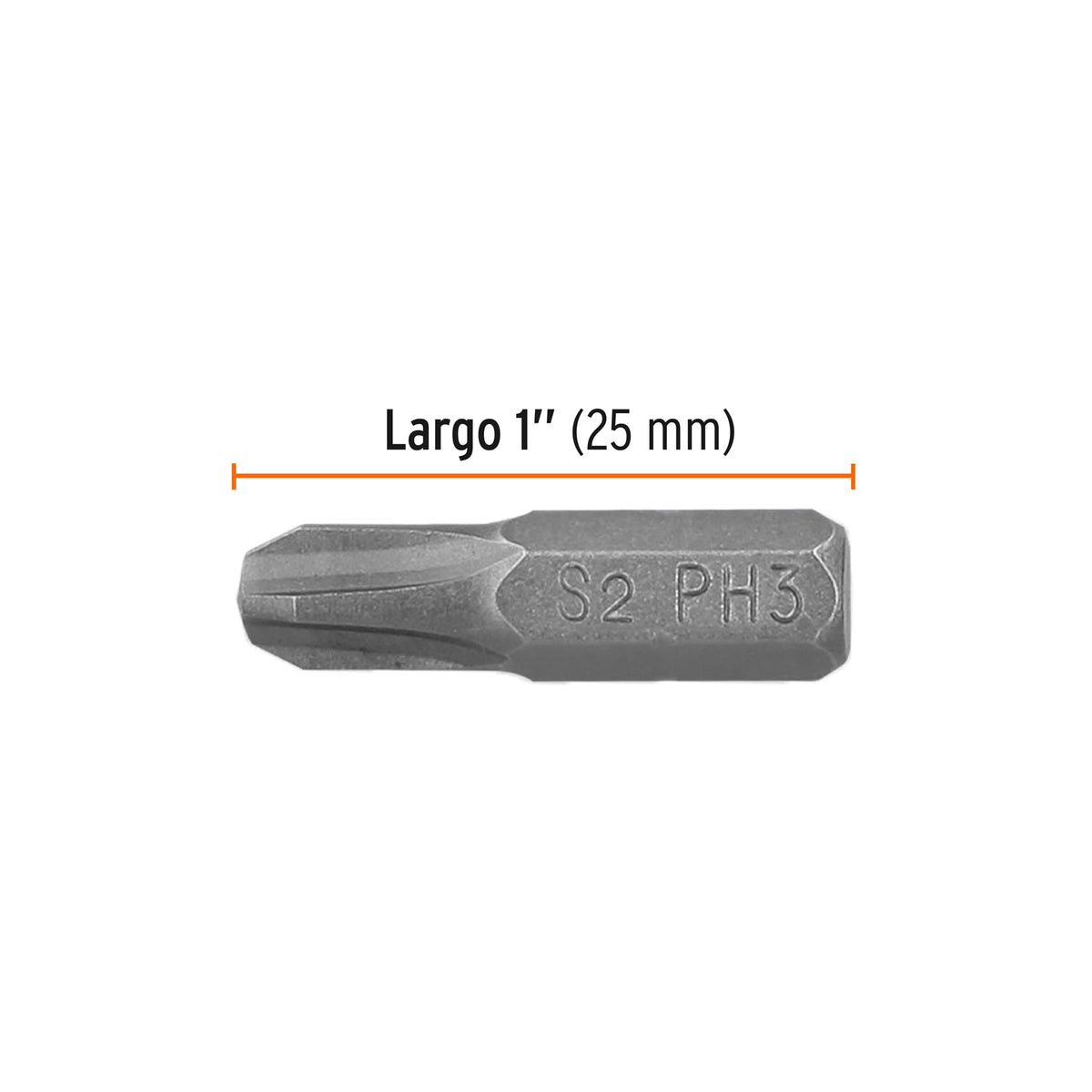Estuche con 5 puntas de cruz PH3 largo 1", TRUPER EXPERT