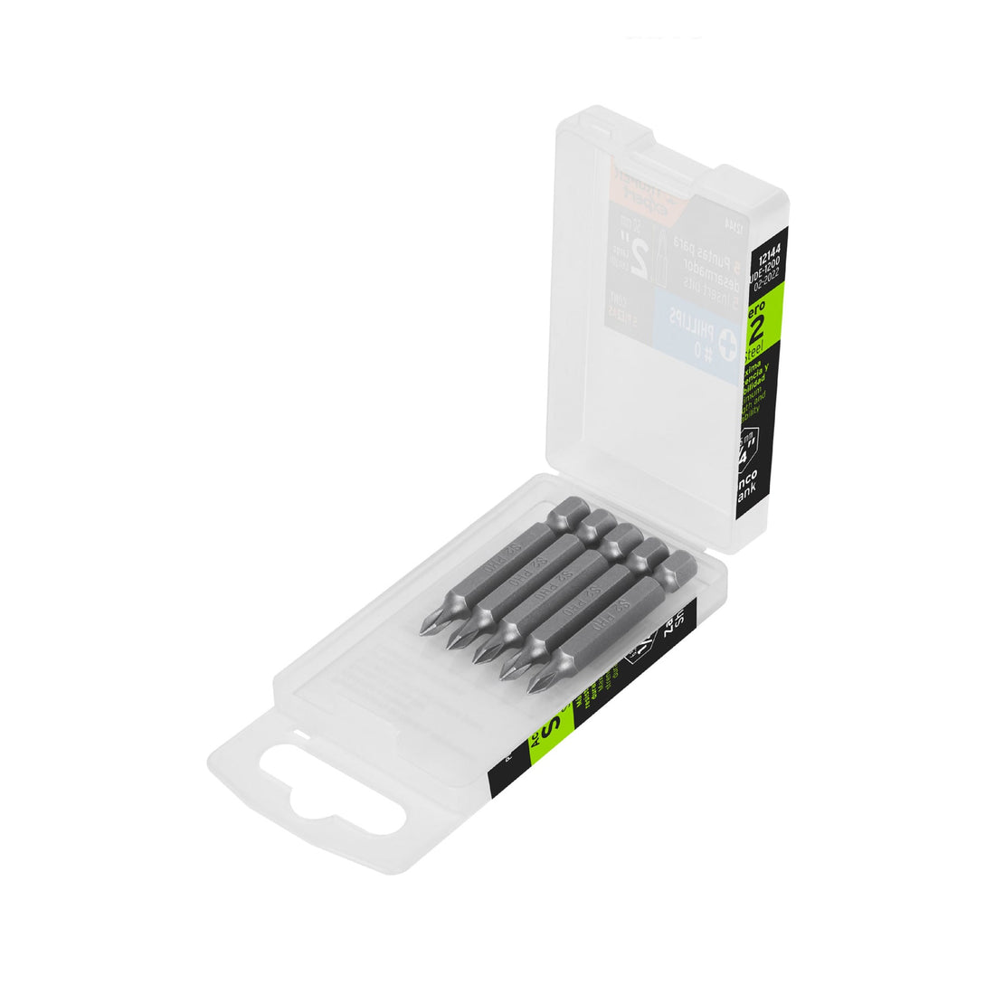 Estuche con 5 puntas de cruz PH0 largo 2", TRUPER EXPERT