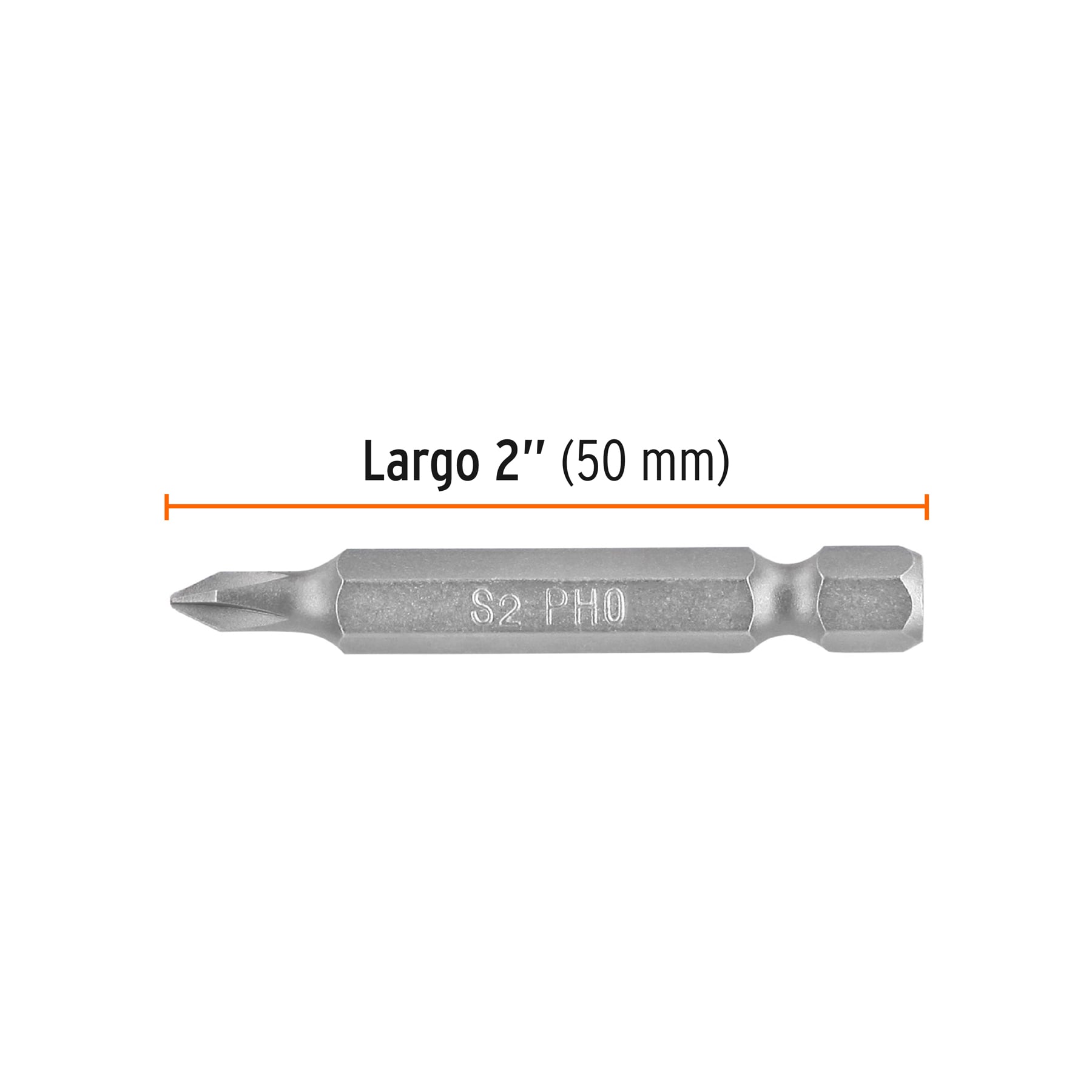 Estuche con 5 puntas de cruz PH0 largo 2", TRUPER EXPERT